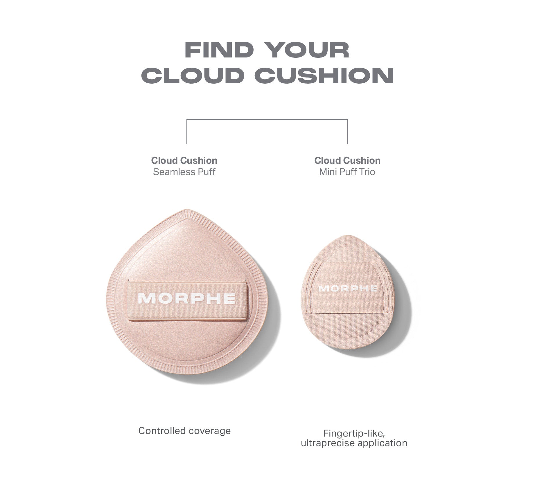 Morphe Sponges & Applicators Cloud Cushion Seamless Puff houppette