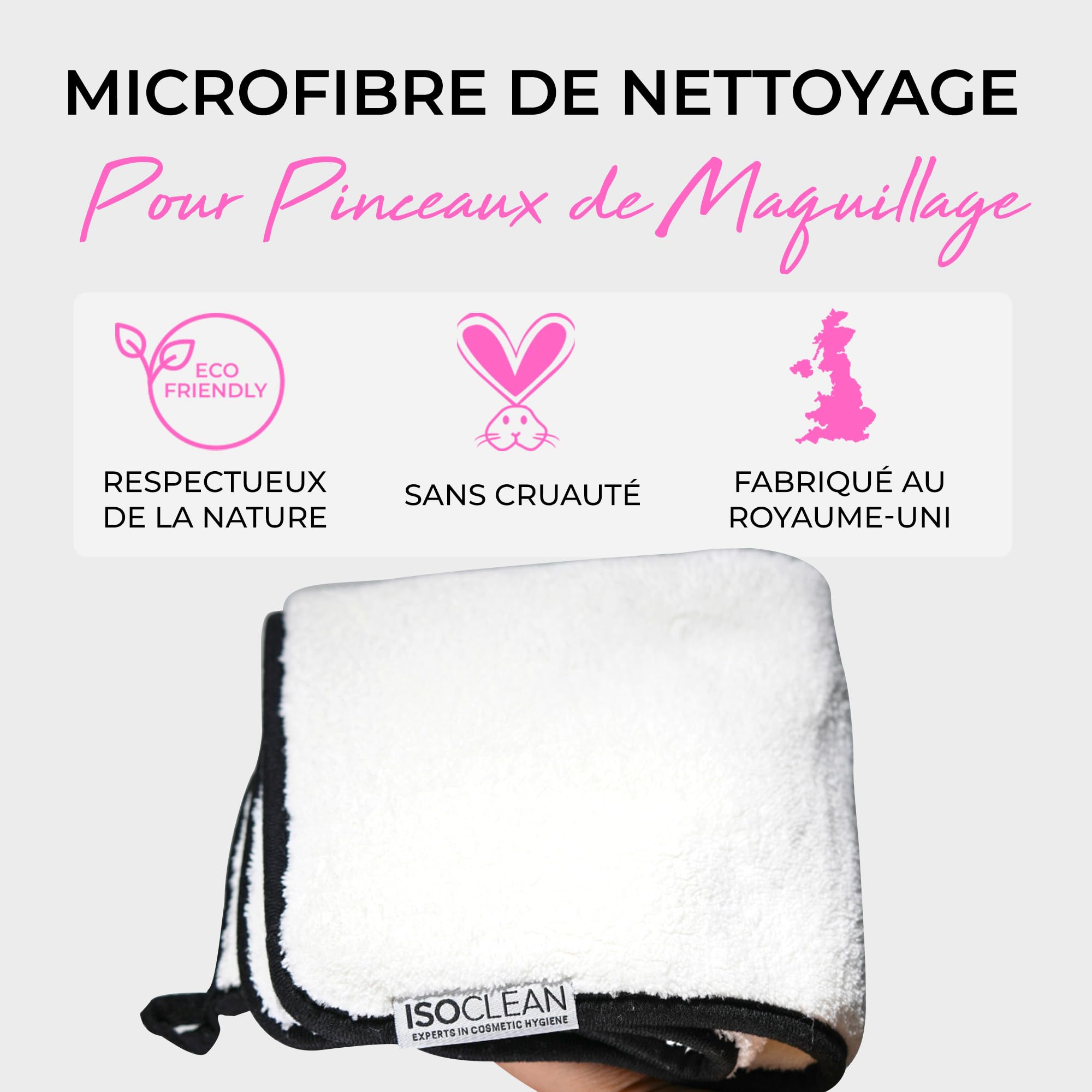 TYVEK ISOCLEAN Makeup Accessories serviette microfibre pinceaux 20 × 20 cm petite