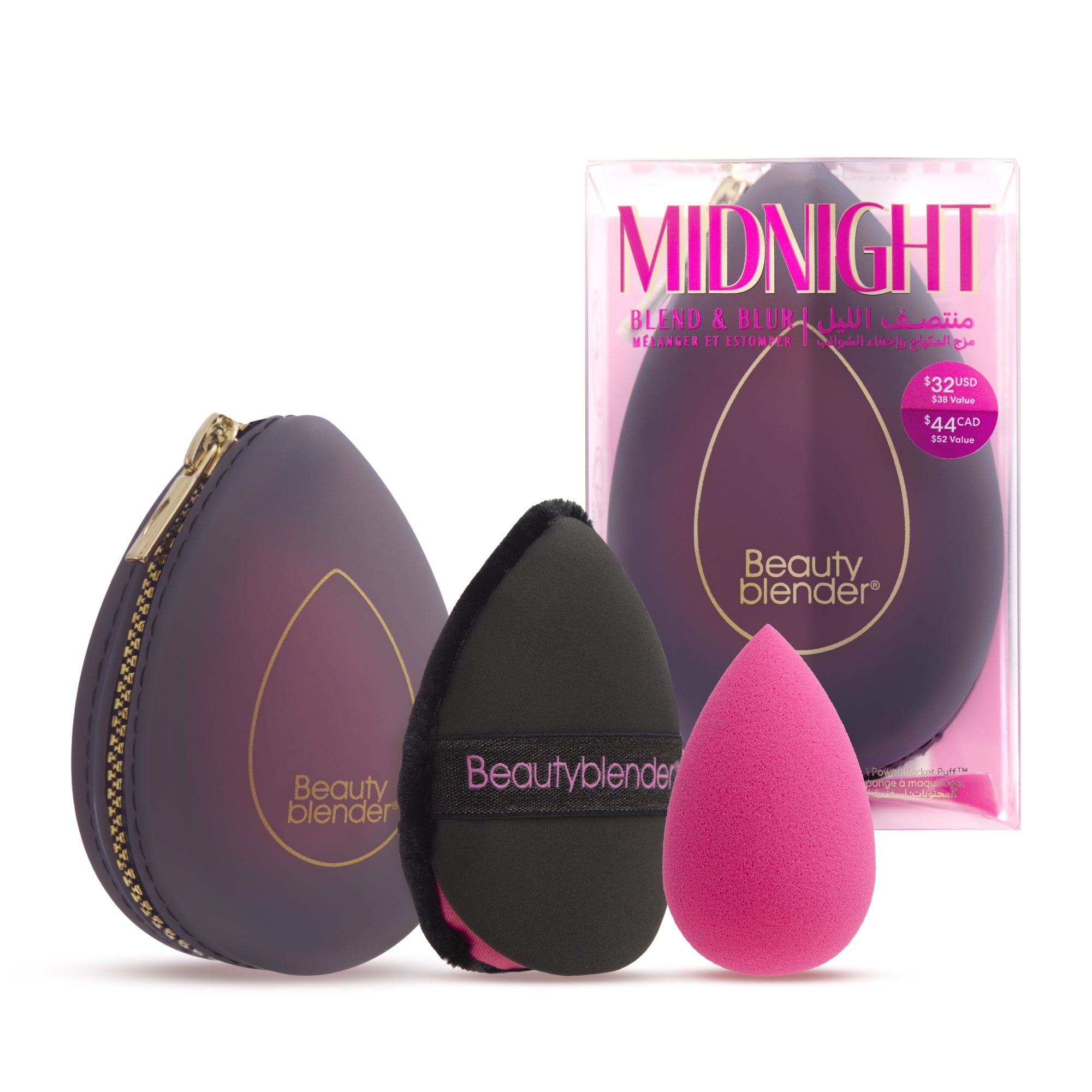 Beautyblender Original Midnight Blend & Blur 3-Piece Travel Set coffret voyage