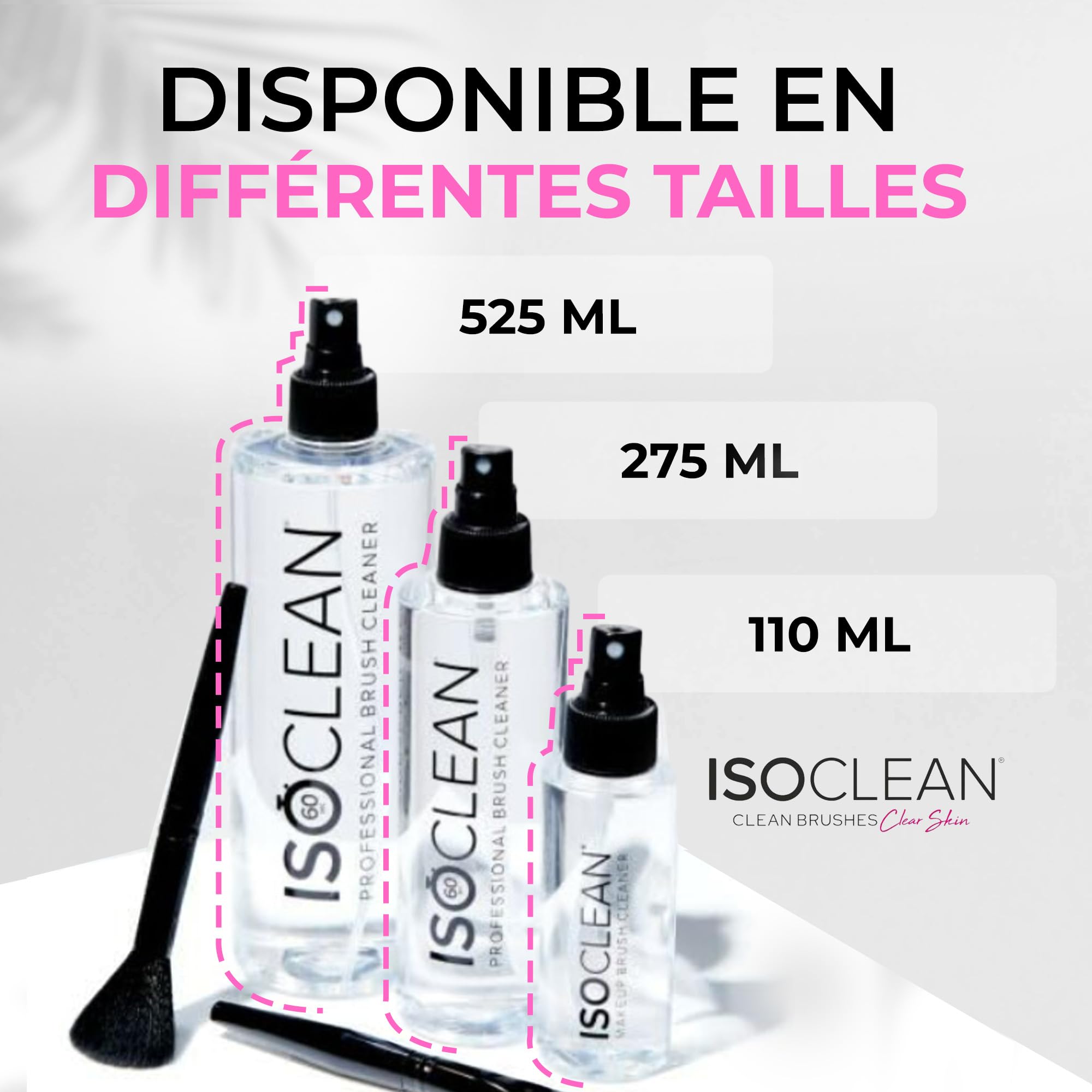TYVEK ISOCLEAN Makeup Brush Cleaners nettoyant pour pinceaux 275 ml sans rinçage