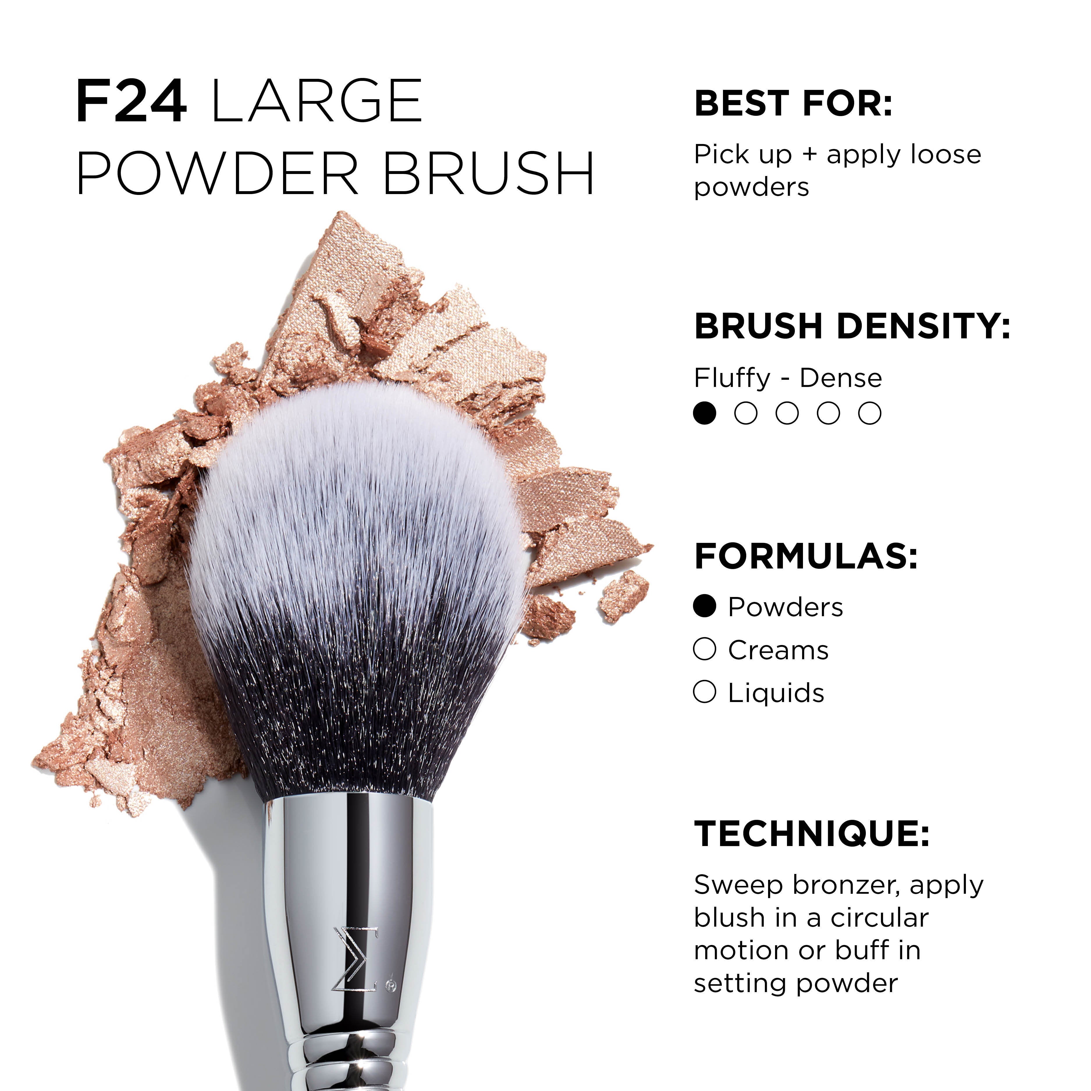 Sigma Face Brushes F24 All-Over Powder™ Brush pinceau poudre visage