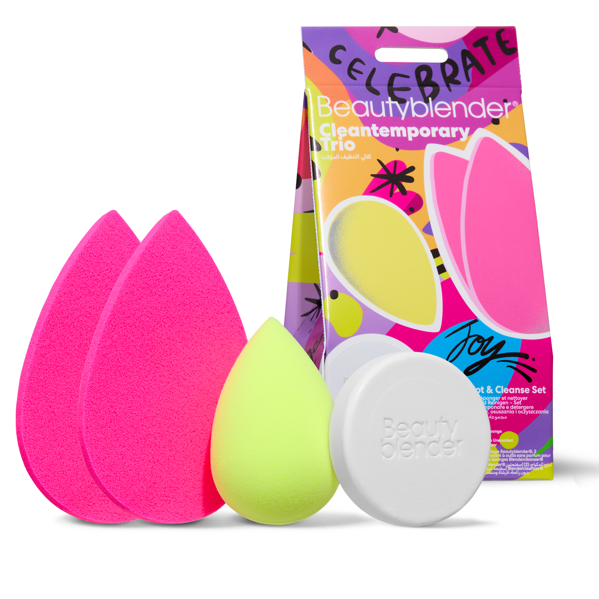 Beautyblender Blendercleanser Cleantemporary Trio kit éponge et nettoyage 4 pièces