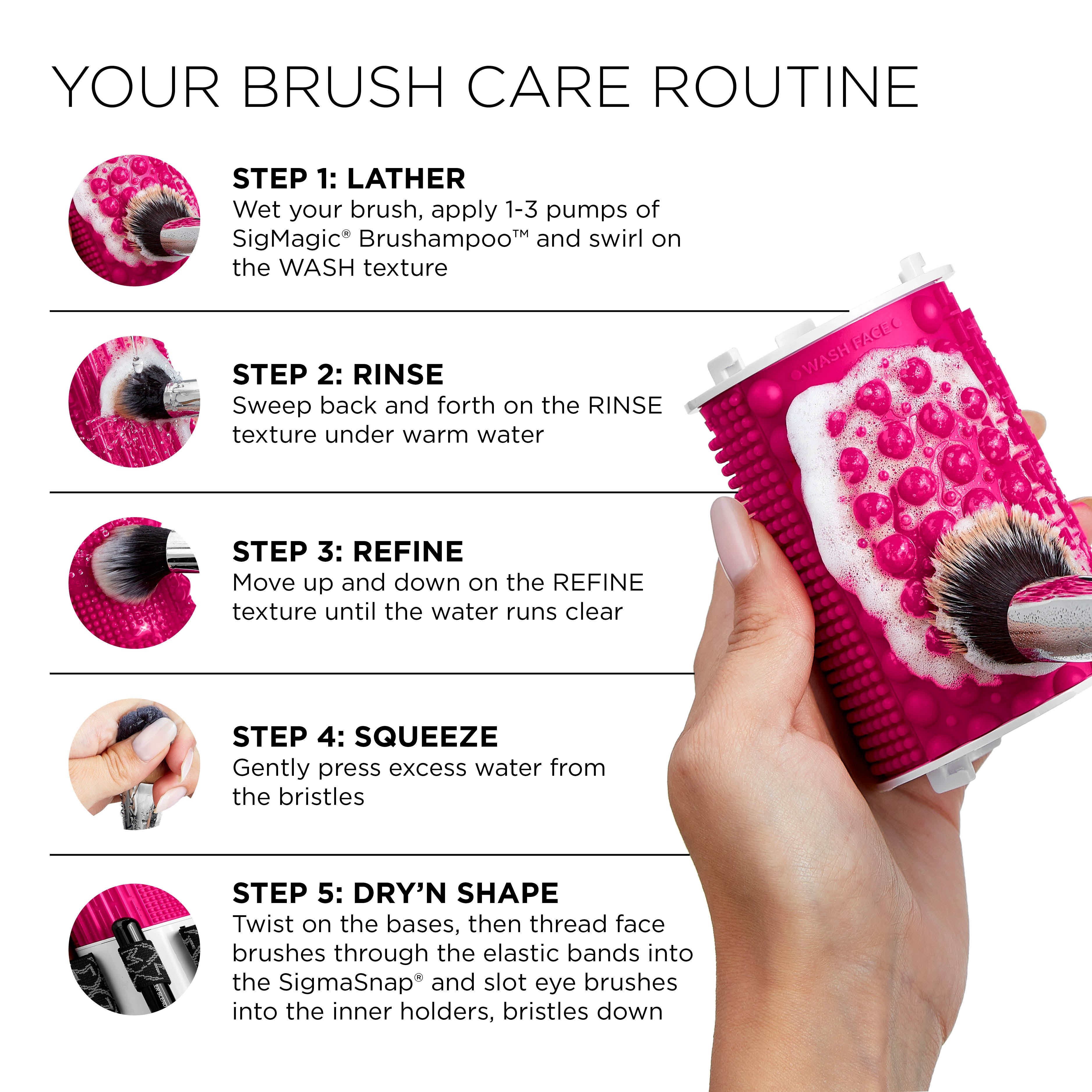 Sigma Brush Care Dry'n Shape® Spa outil de nettoyage pinceaux