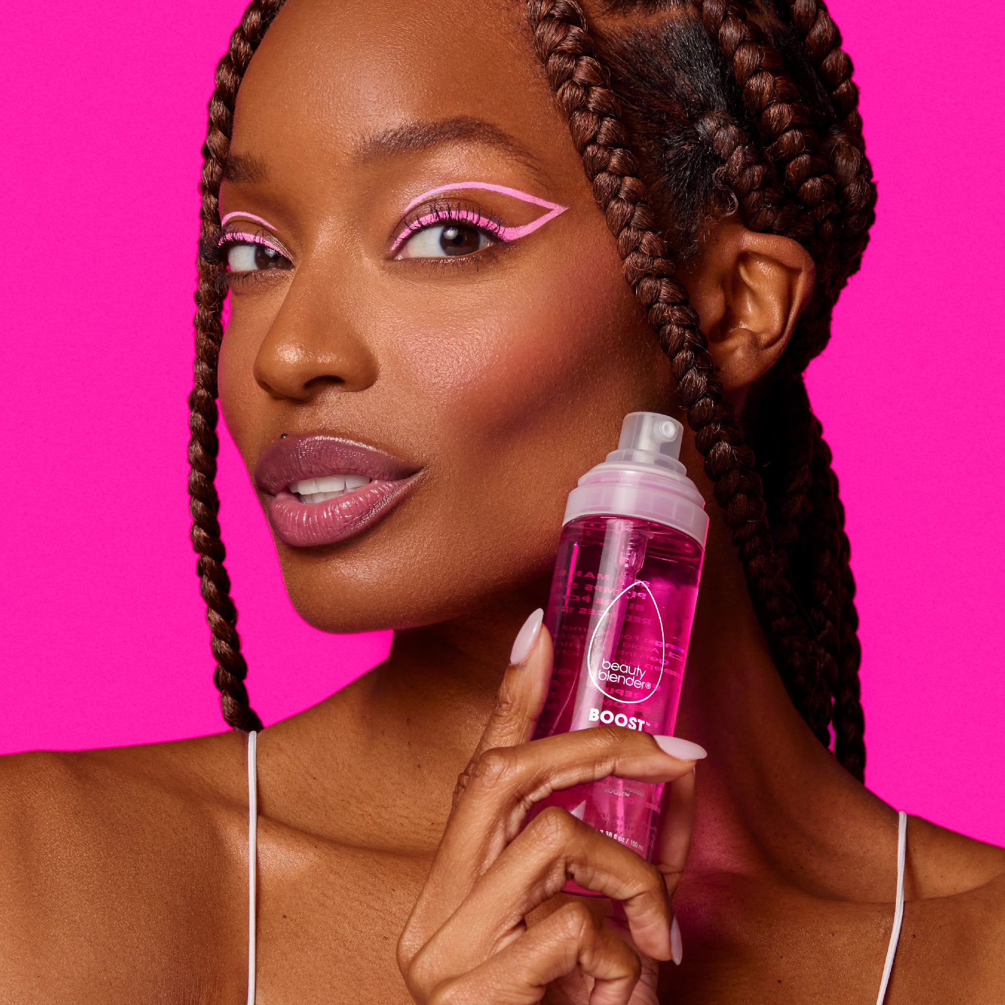 Beautyblender Boost Boost™ 4-in-1 Firming Peptide 18-Hour Setting Spray spray fixateur