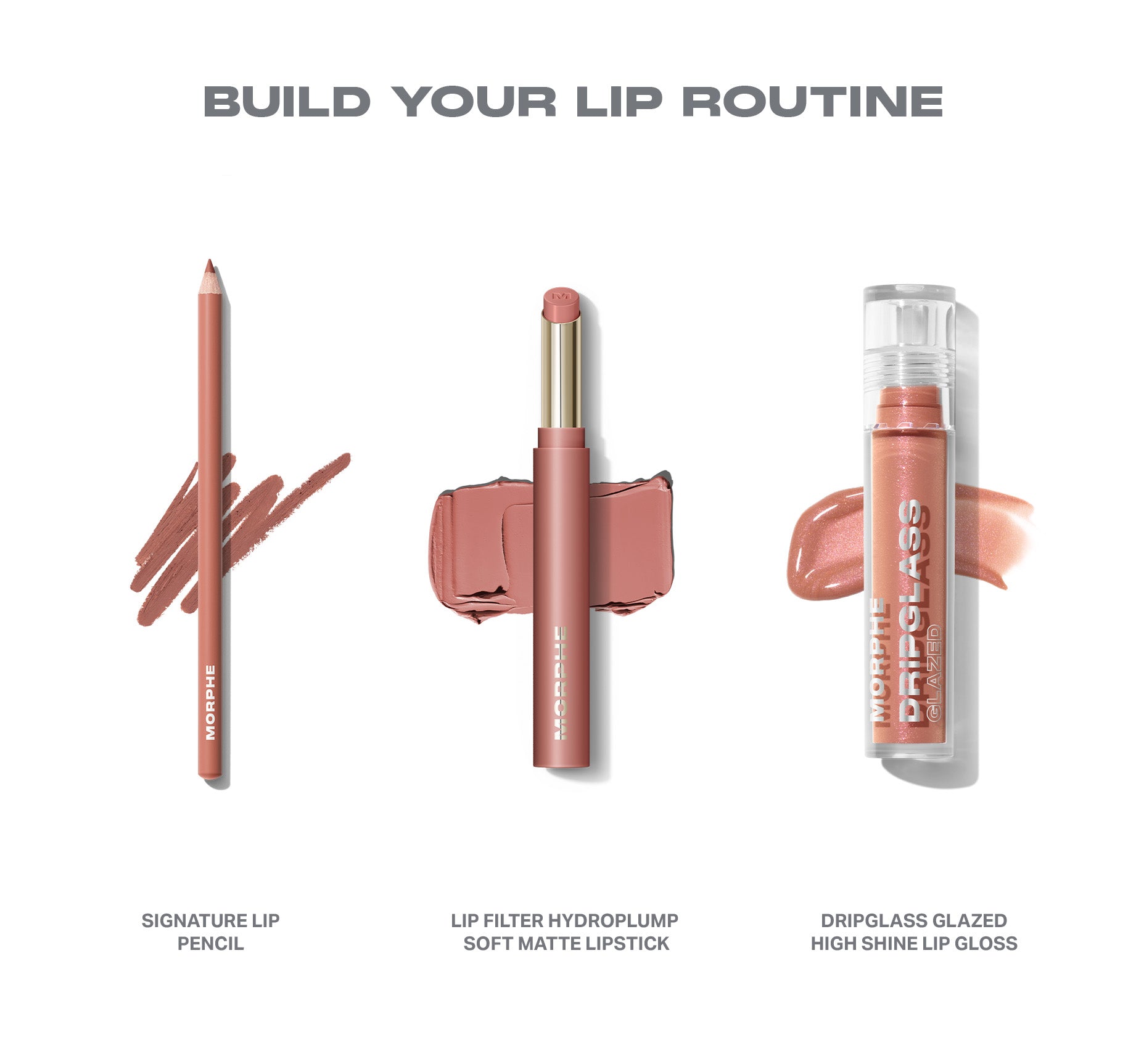 Morphe Lipstick Lip Filter HydroPlump Soft Matte Lipstick Bundle rouges à lèvres finis mats doux