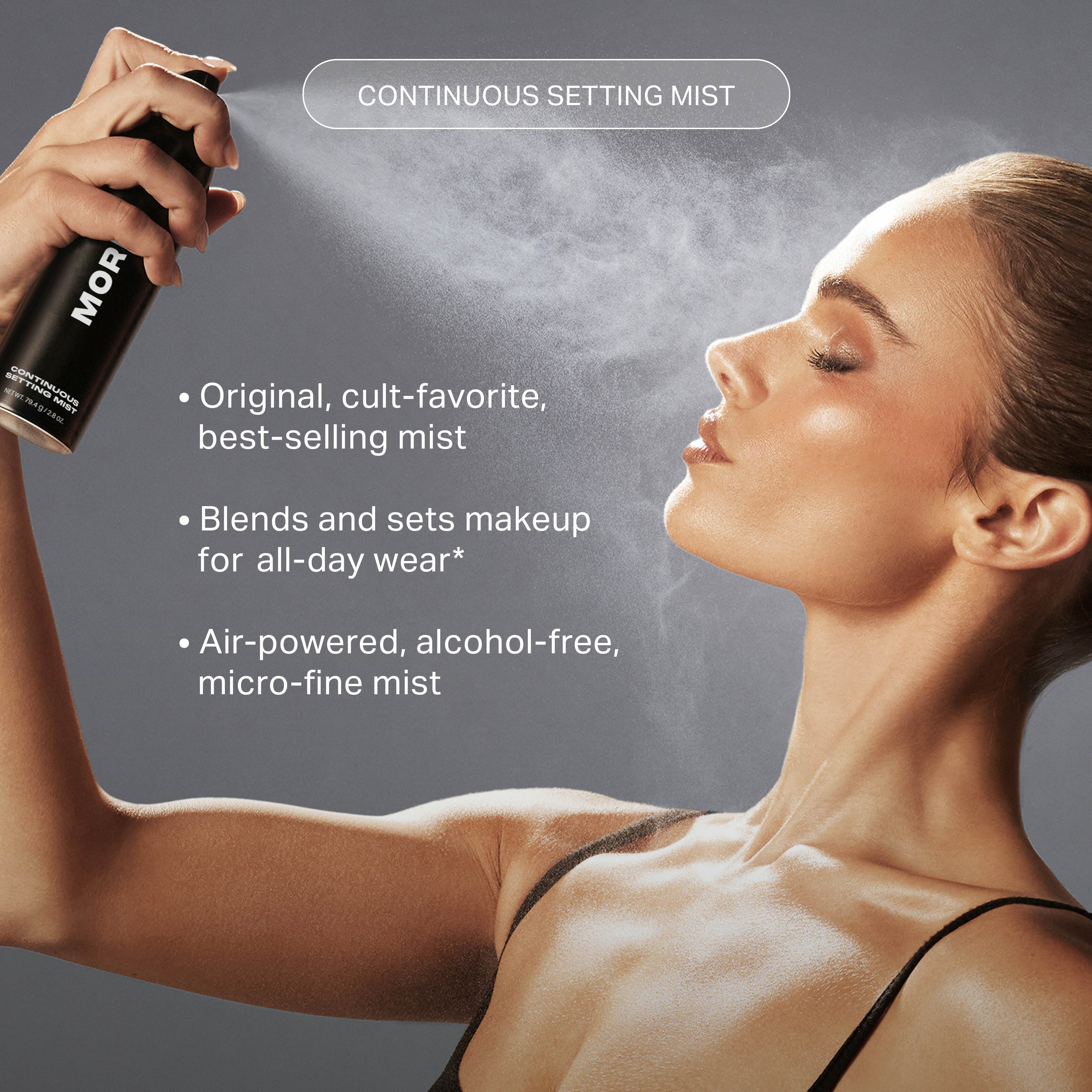 Morphe Prep & Set Set For Life Mini Continuous Setting Mist Duo brumes fixatrices format mini