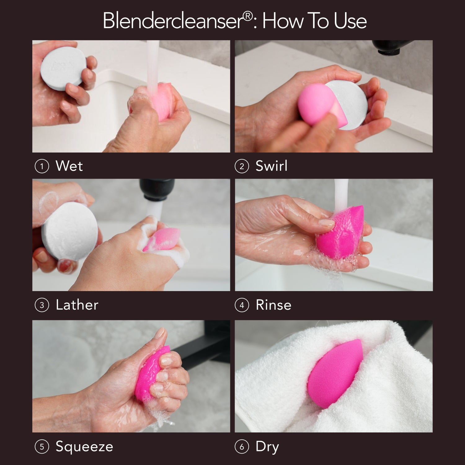 Beautyblender Blendercleanser Tool Scrub savon nettoyant Charcoal 1 oz