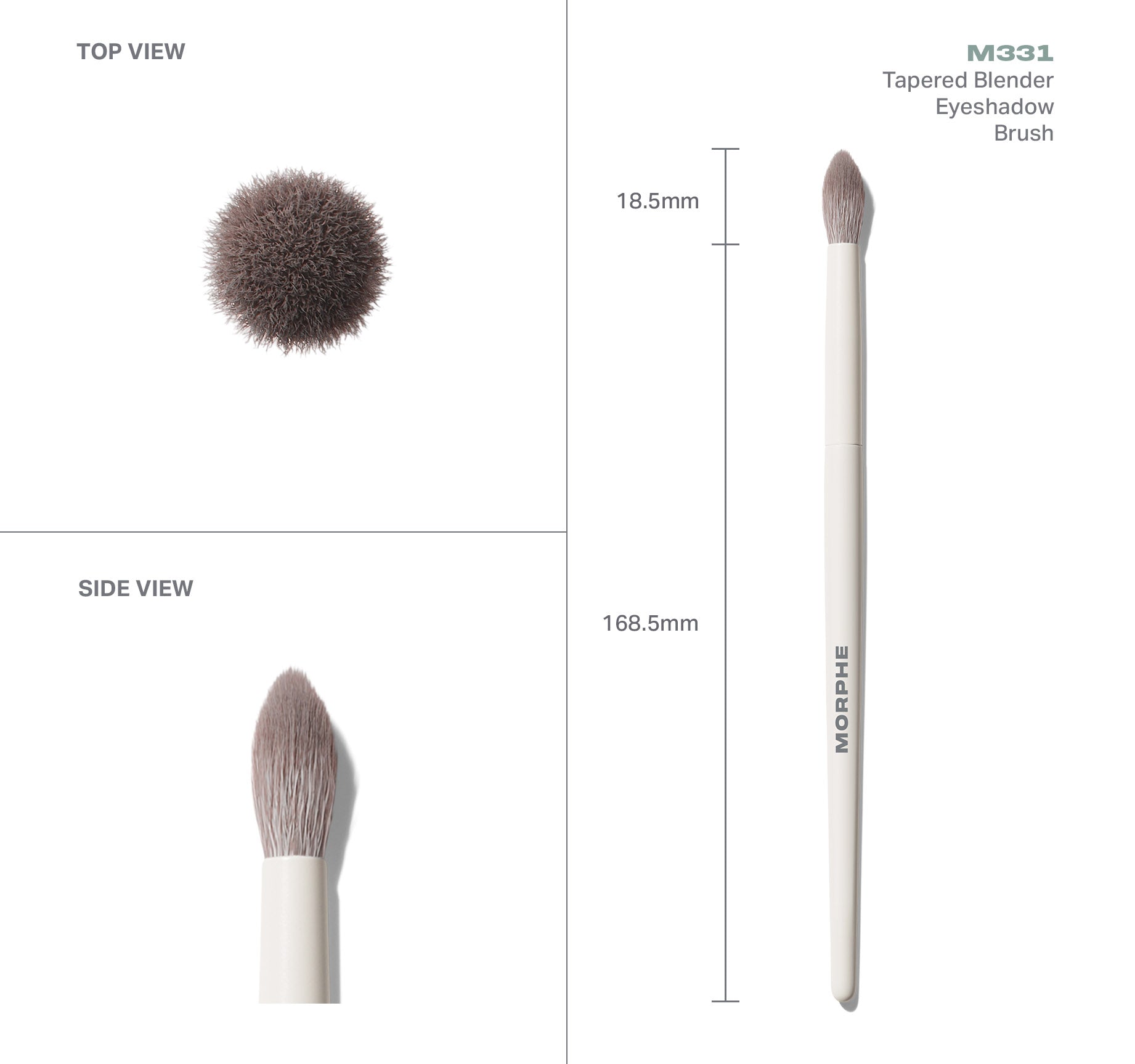 Morphe Eye Brushes M331 Tapered Blender Eyeshadow Brush pinceau estompeur