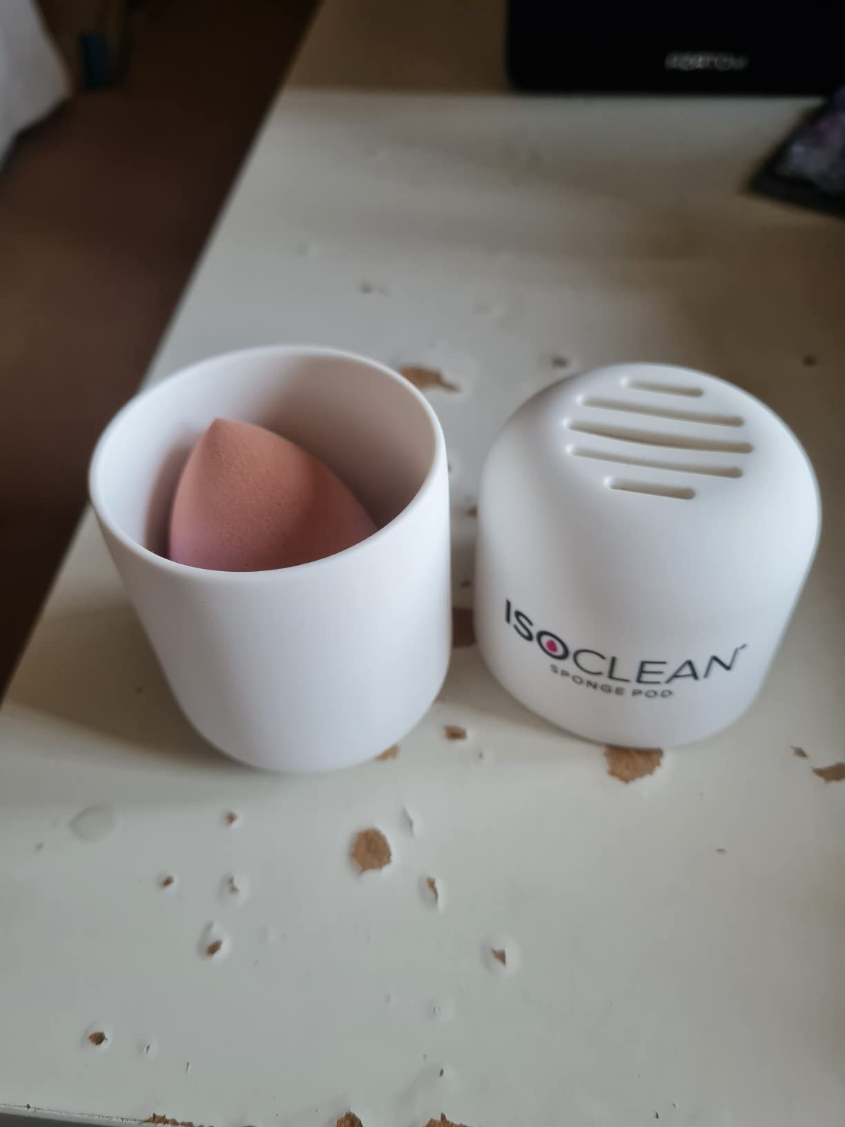 TYVEK ISOCLEAN Makeup Accessories étui éponge maquillage silicone blanc ventilé