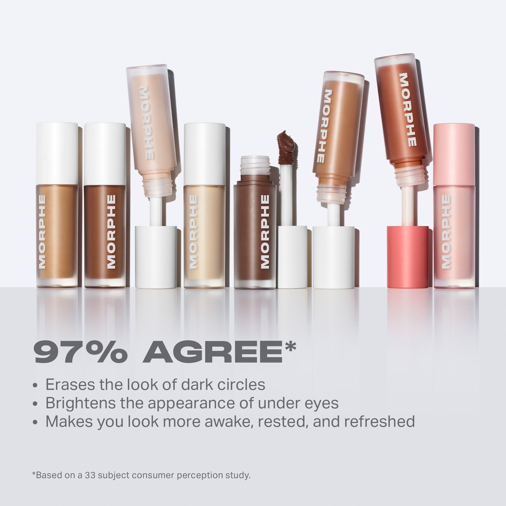 Morphe Complexion Wakeup Artist Under Eye Correcting Concealer anti-cernes Cream 1W, sérum
