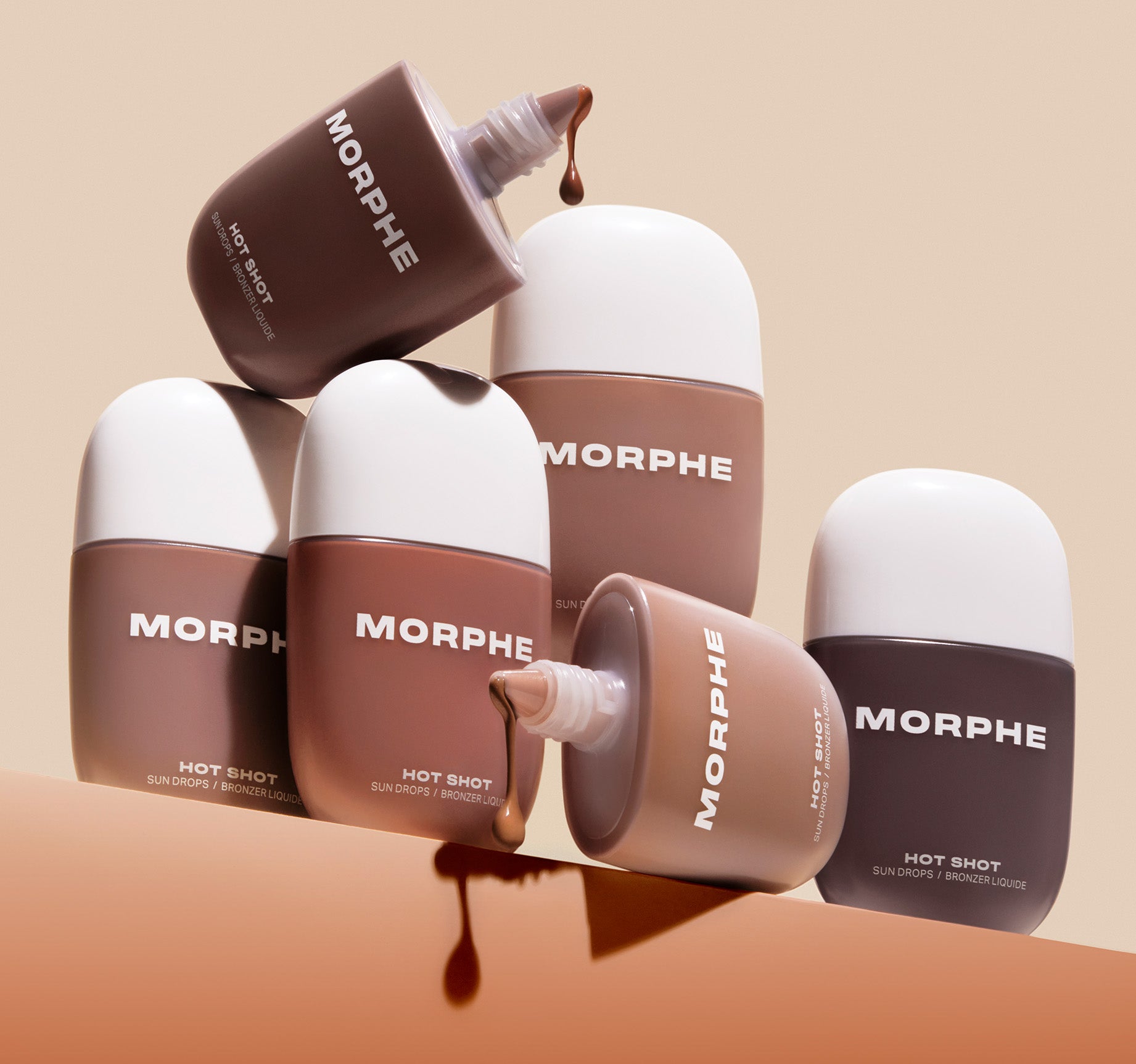 Morphe Cheek Hot Shot Sun Drops bronzer liquide Bronze Bombshell