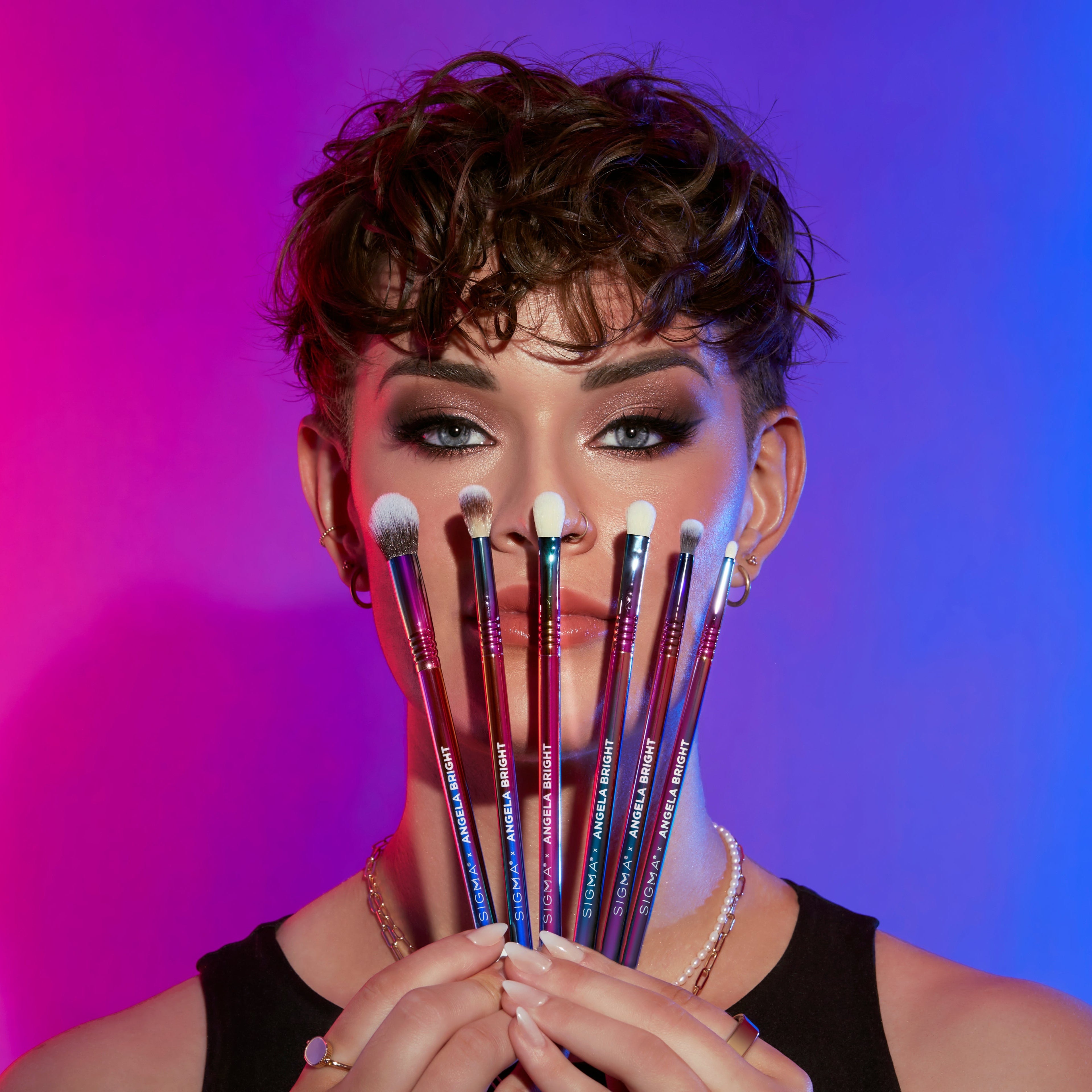 Sigma Brush Sets Sigma x Angela Bright Brush Set set de pinceaux yeux 6 pièces synthétiques