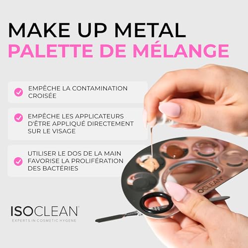 TYVEK ISOCLEAN Makeup Accessories palette de mélange maquillage métal avec spatule
