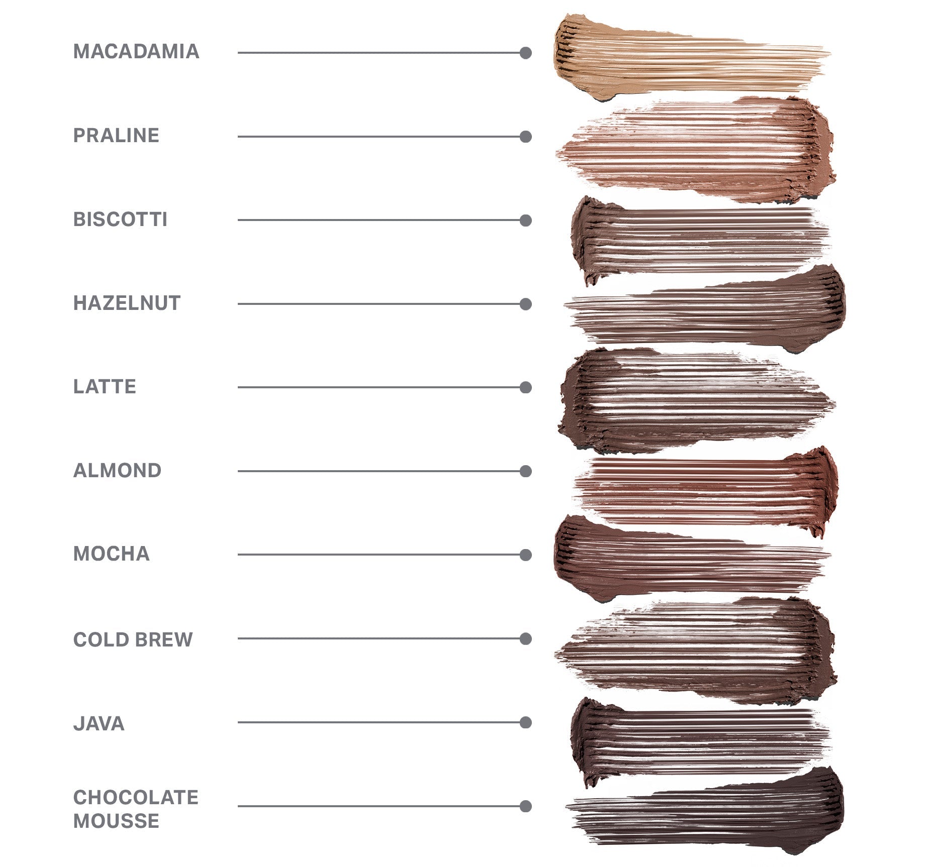 Morphe Brows Brow Tease Fiber-Infused Volumizing Mousse mousse sourcils Macadamia
