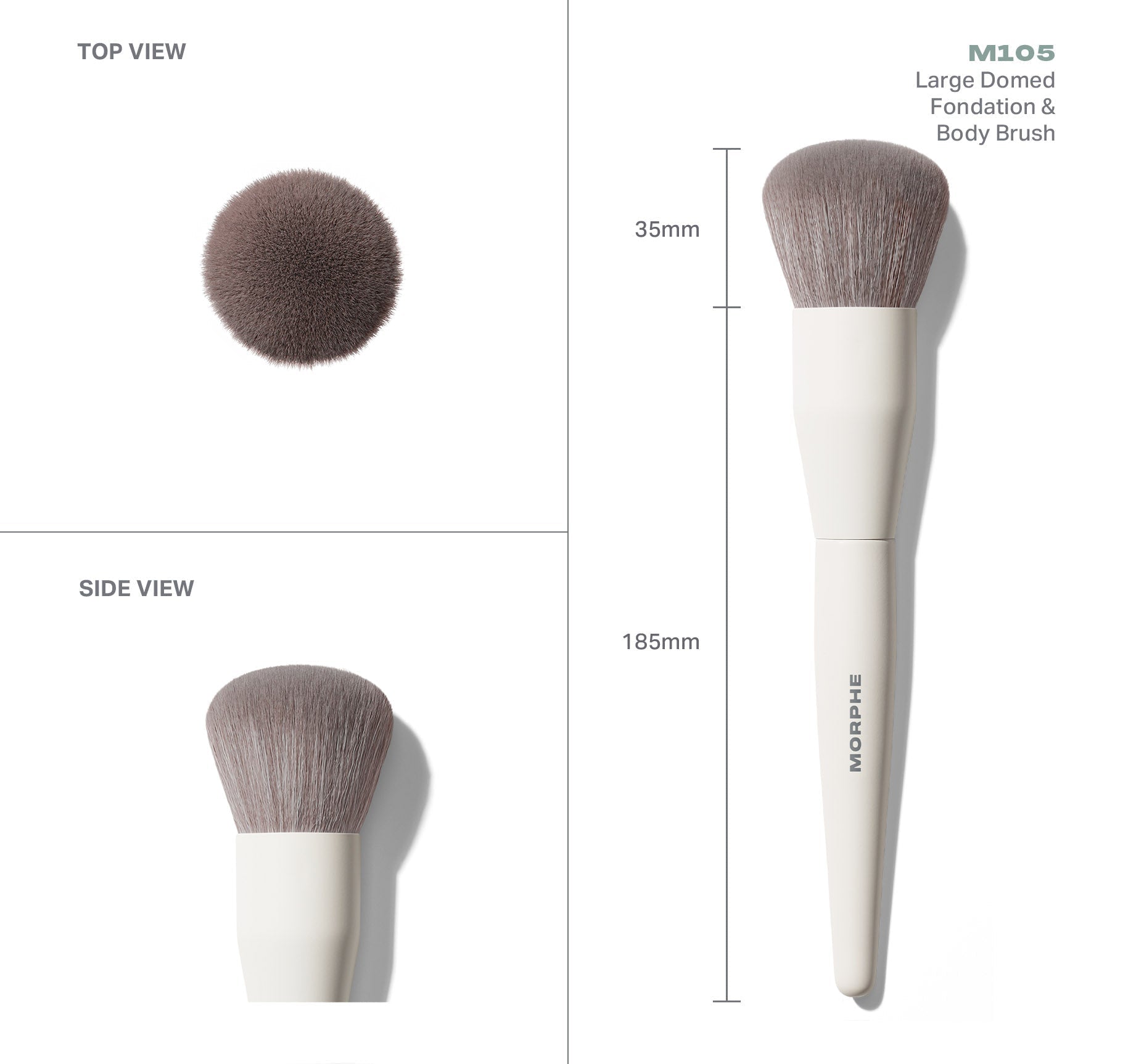 Morphe Face Brushes M105 Large Domed Foundation & Body Brush pinceau visage et corps