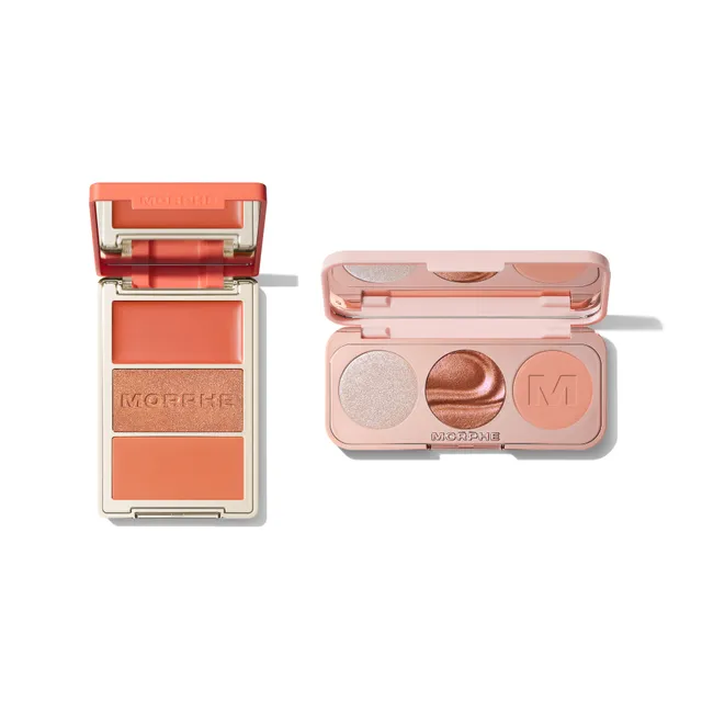 Morphe Bundles Summer Loving ChromaPlus Eyeshadow Trio & Cheek Thrills Face Trio coffret