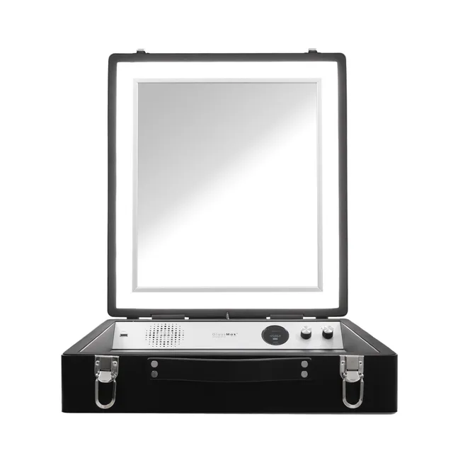 Glassmak Artist miroir de maquillage éclairé avec haut-parleur
