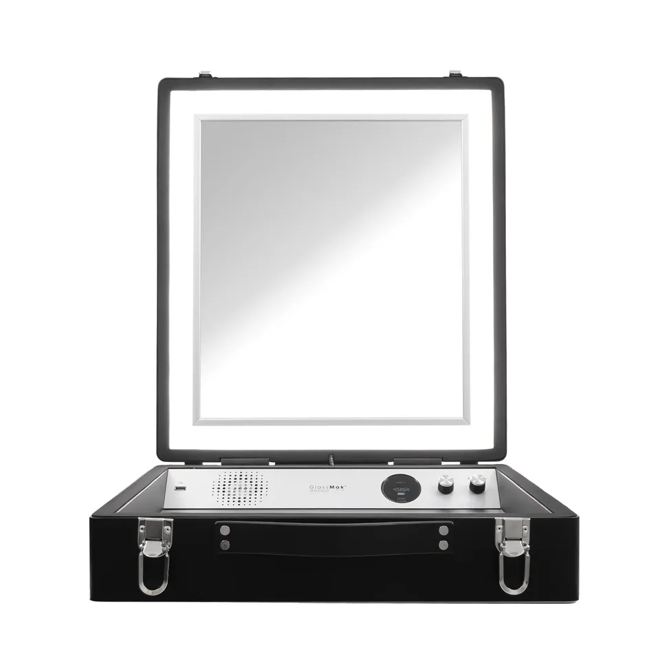 Glassmak Artist miroir de maquillage éclairé avec haut-parleur