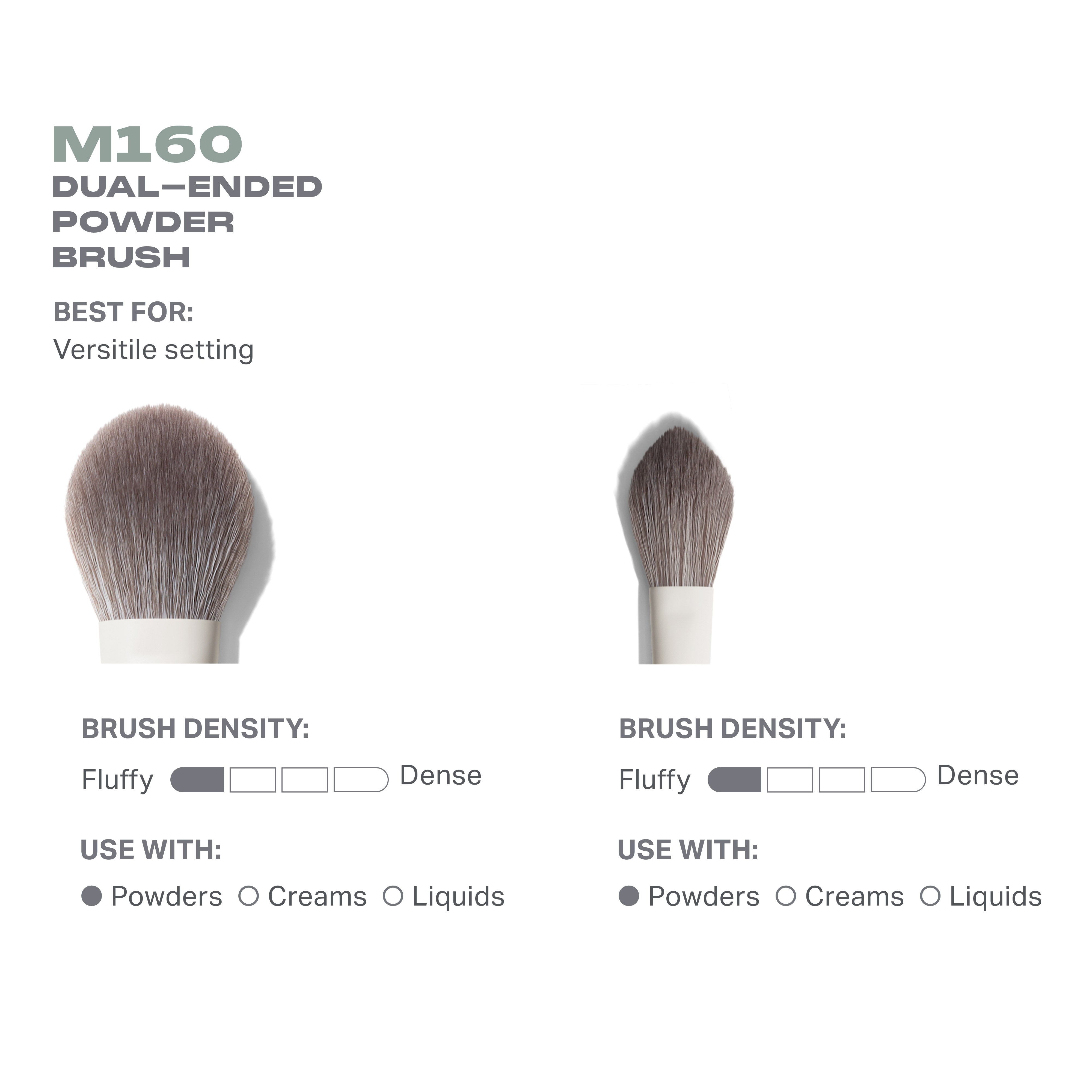 Morphe Face Brushes M160 Dual-Ended Powder Brush pinceau poudre double embout