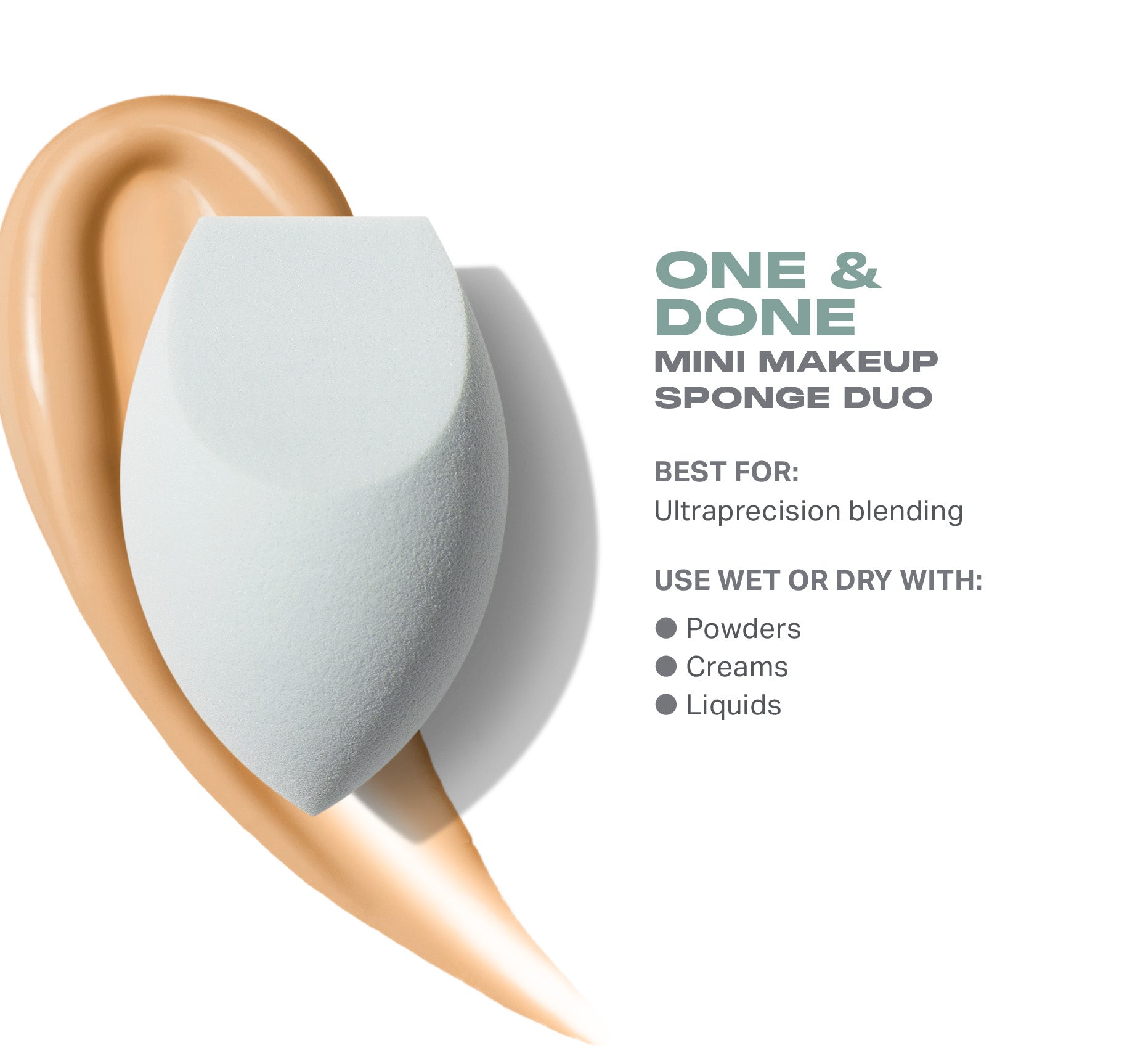 Morphe Sponges & Applicators One & Done Mini Makeup Sponge Duo éponges duo