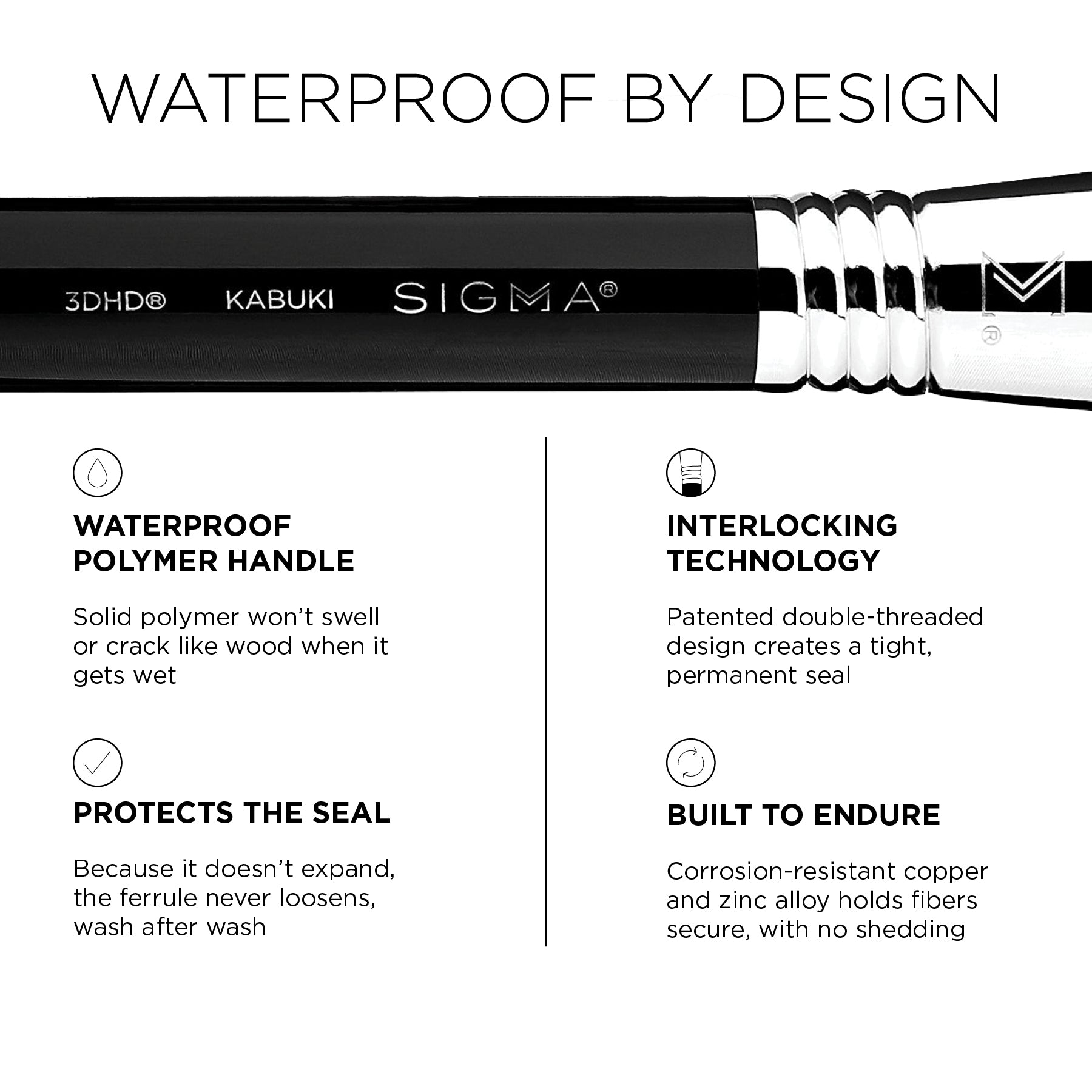 Sigma Face Brushes 3DHD® Kabuki Brush multi-usage