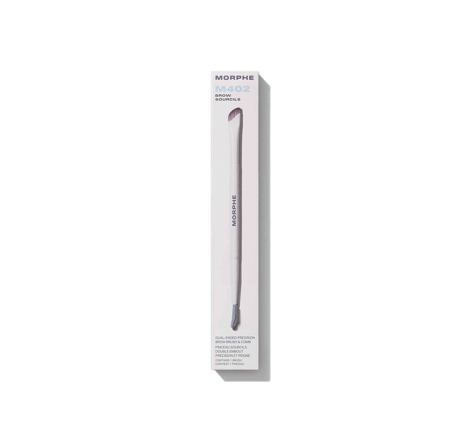Morphe Brows M402 Dual-Ended Precision Brow Brush & Comb pinceau à sourcils double