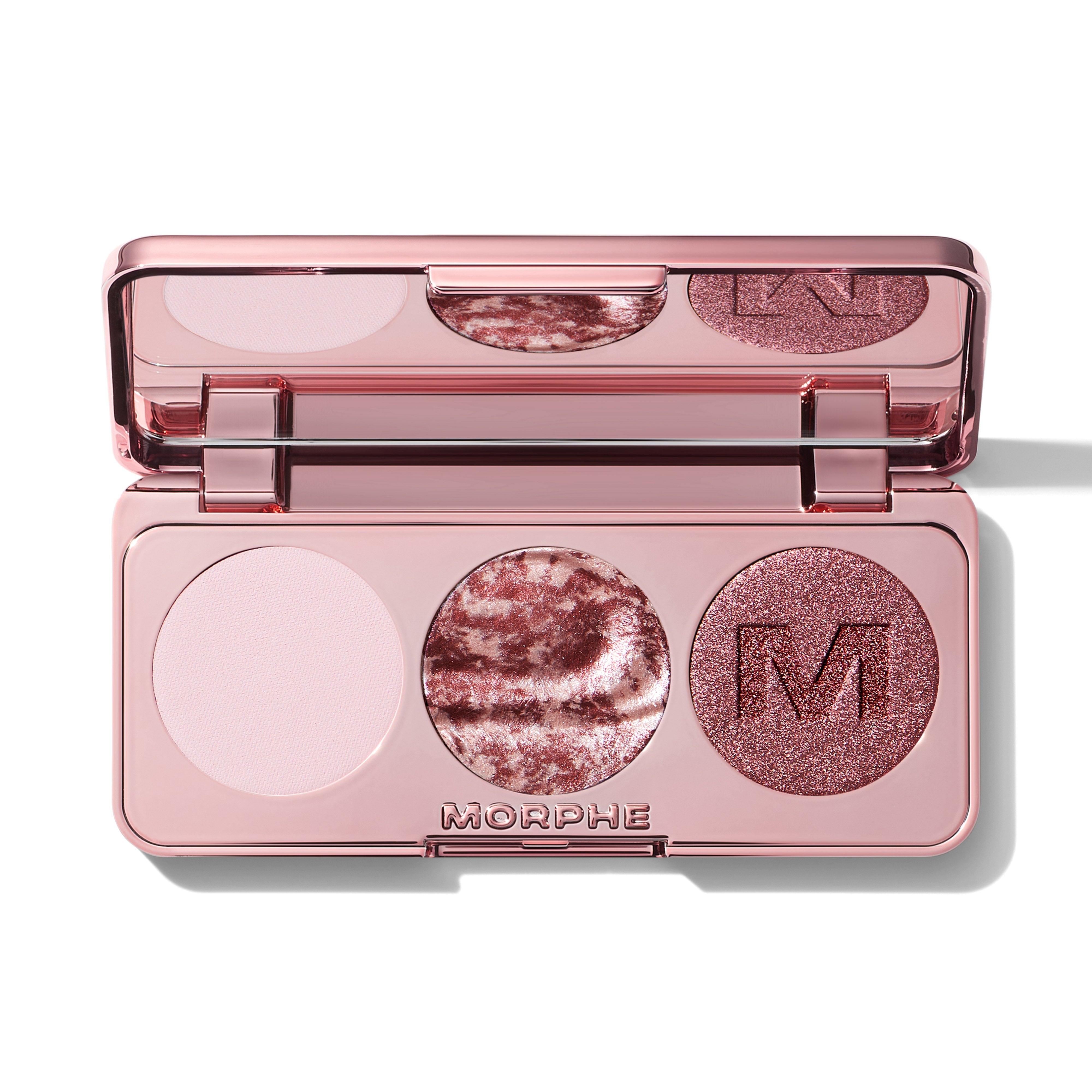 Morphe Eyeshadow & Palettes Dazzling Metallics Eyeshadow Trio fards Champagne On Tap, Pinky Ring, Platinum Bombshell métallisés