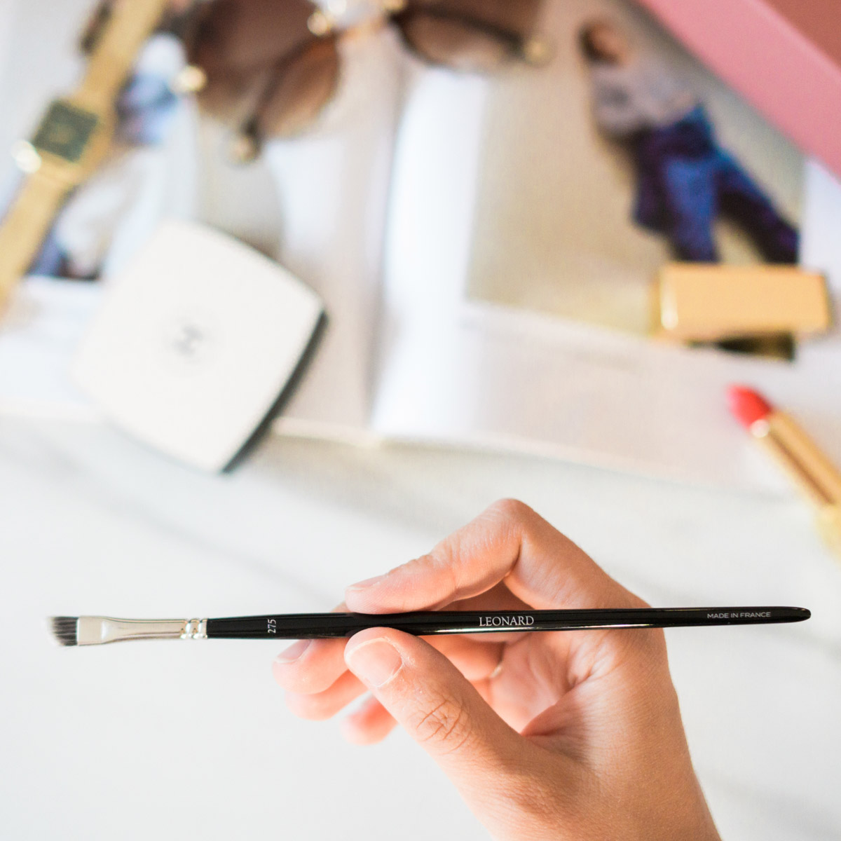 Léonard 1779 Pinceaux Eyeliner n°275 pinceau biseauté eyeliner sourcils