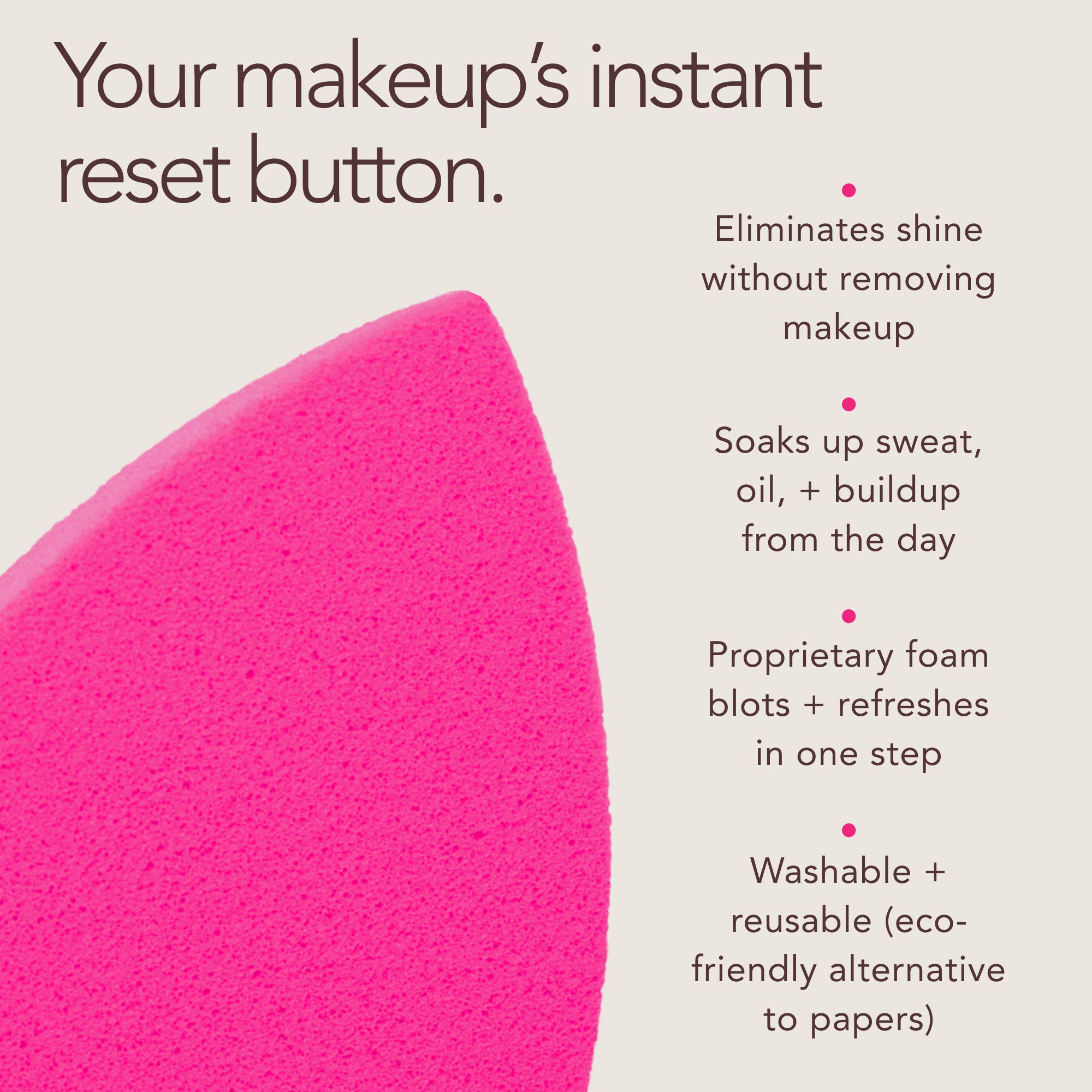Beautyblender Bounce Resetter tampons matifiants réutilisables