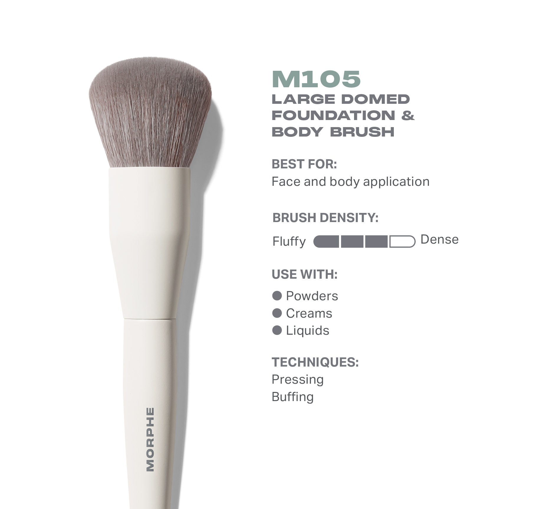 Morphe Face Brushes M105 Large Domed Foundation & Body Brush pinceau visage et corps