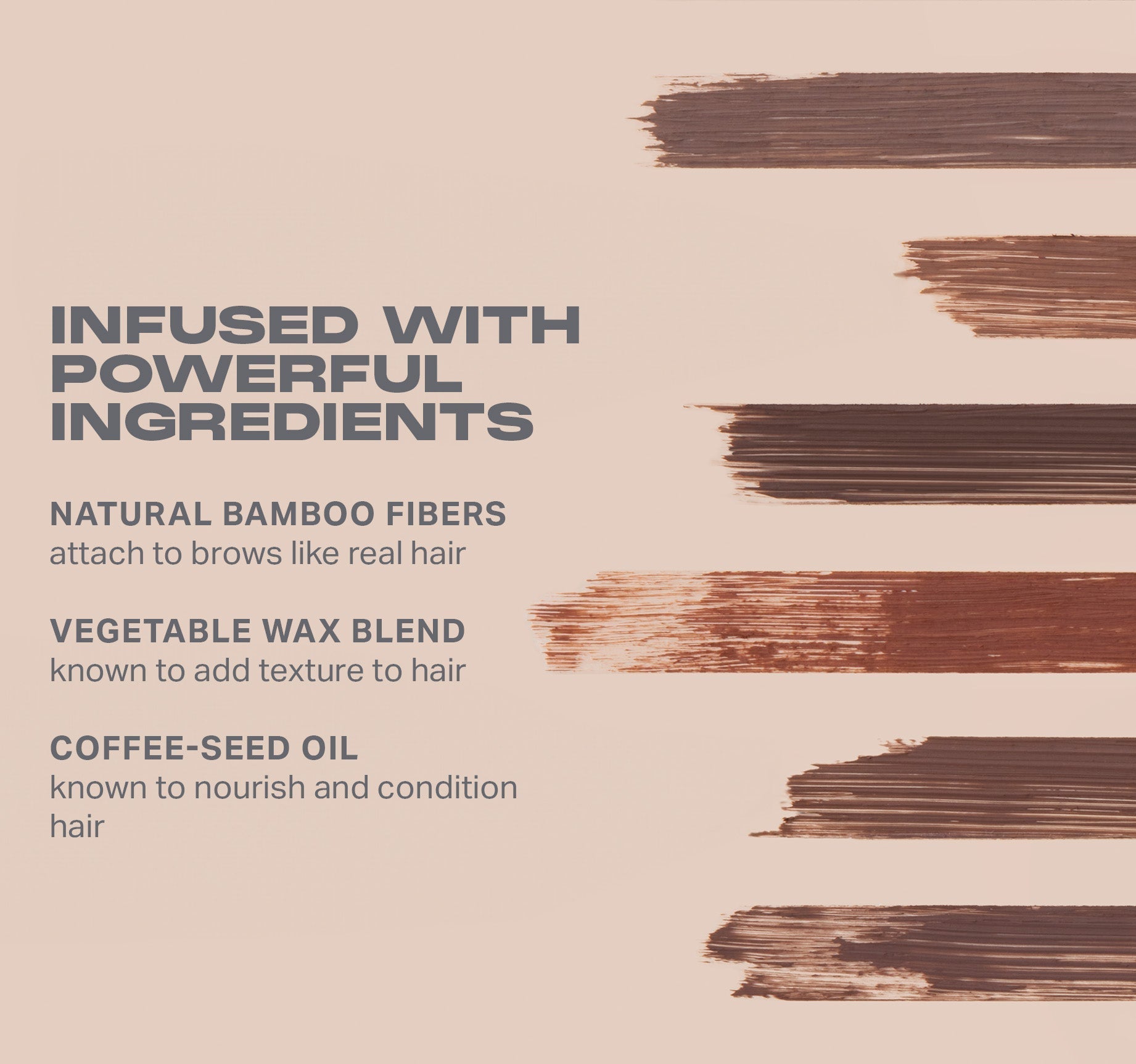 Morphe Brows Brow Tease Fiber-Infused Volumizing Mousse mousse sourcils Macadamia