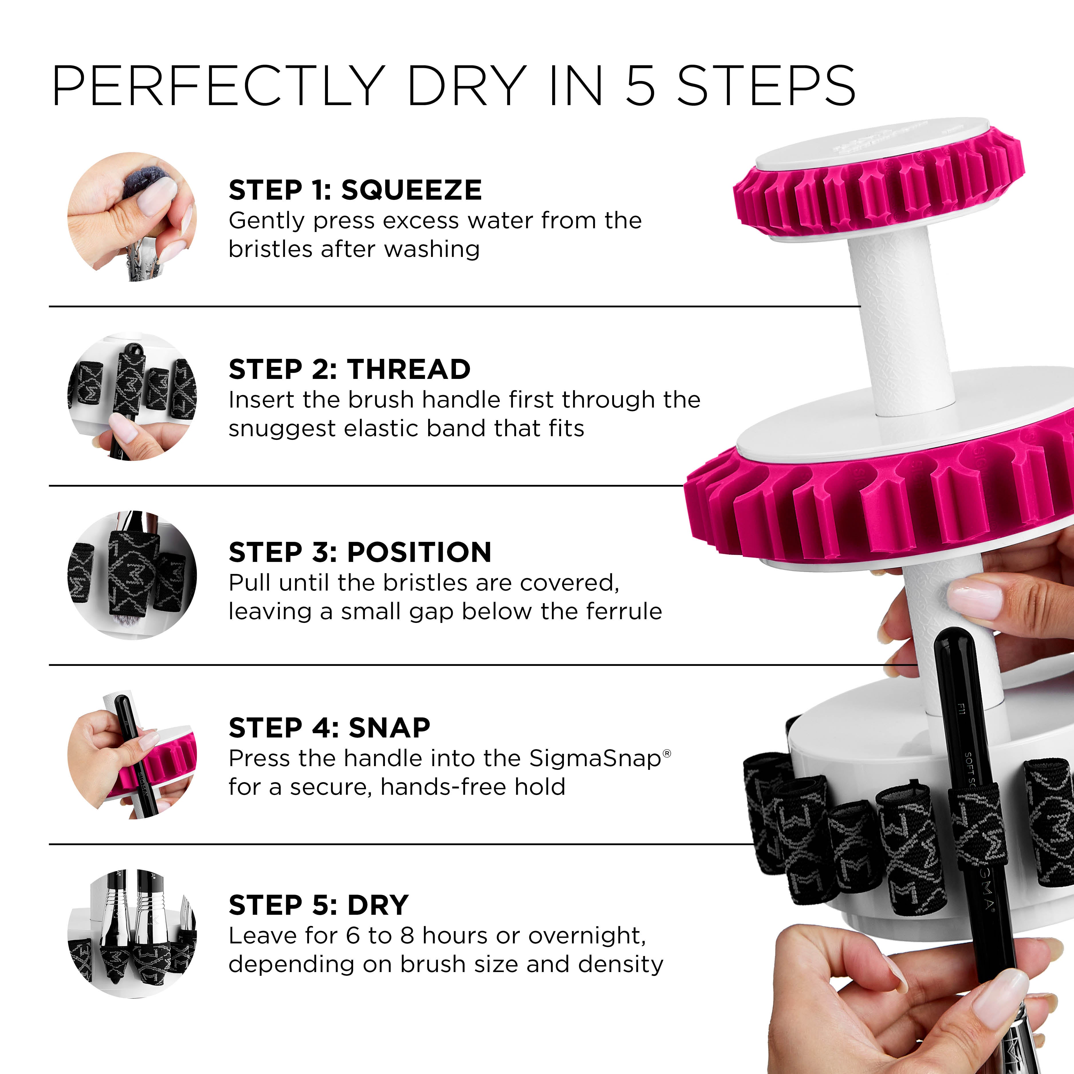 Sigma Brush Care Dry'n Shape® Tower Face & Eyes séchoir à pinceaux