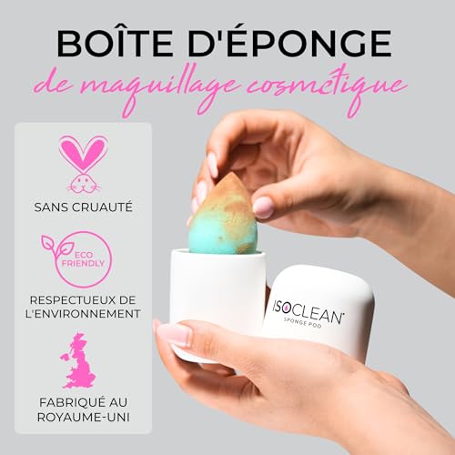 TYVEK ISOCLEAN Makeup Accessories étui éponge maquillage silicone blanc ventilé