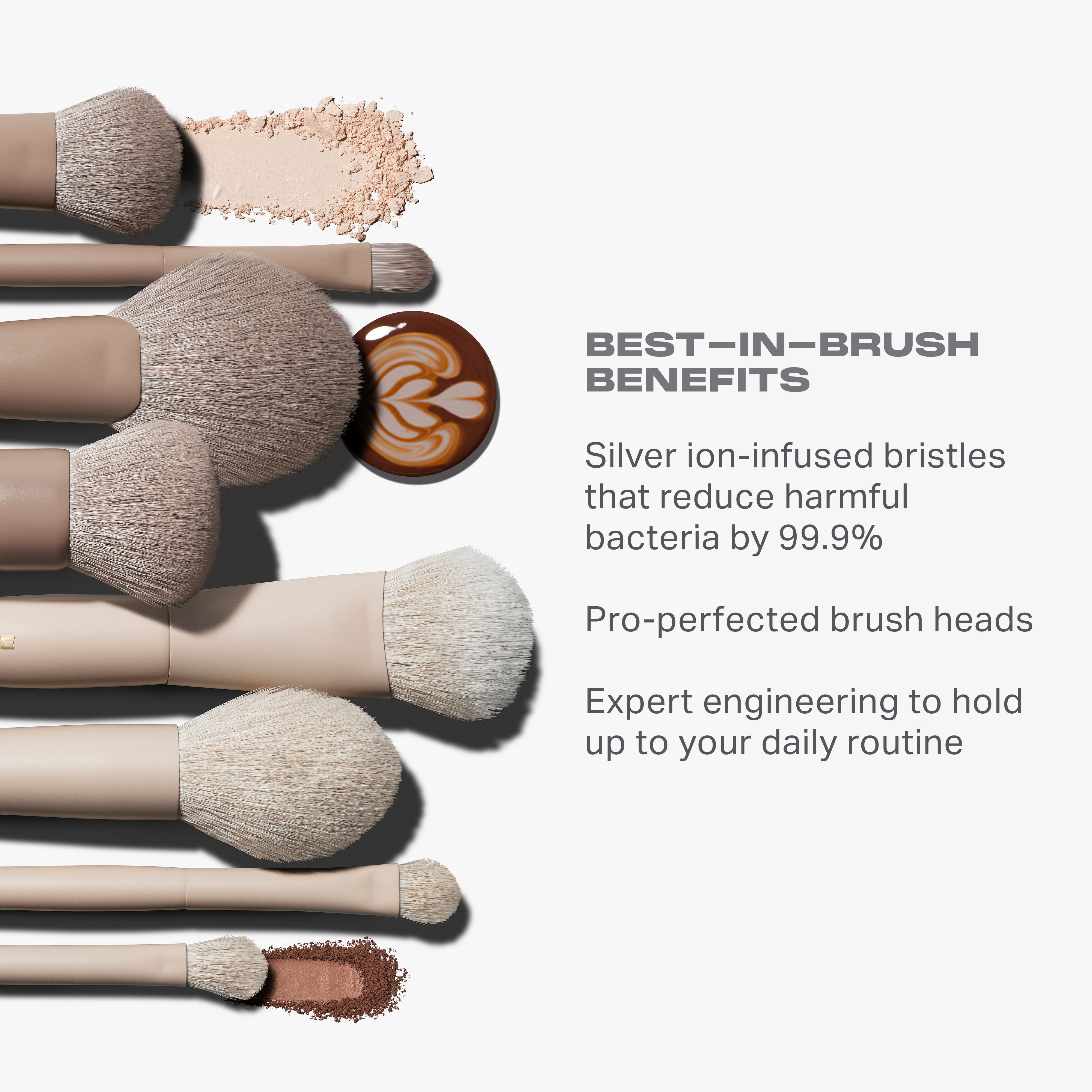 Morphe Iced Mocha 4-Piece Face Brush Set set pinceaux visage 4 pièces teinte café