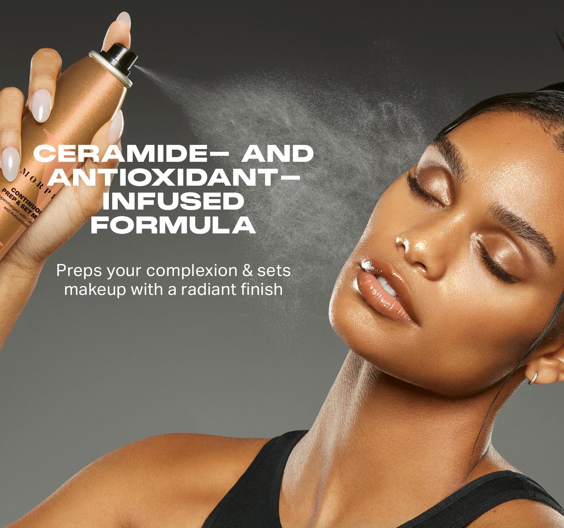 Morphe Prep & Set Continuous Prep & Set Mist+ brume fixatrice mini 1,3 oz