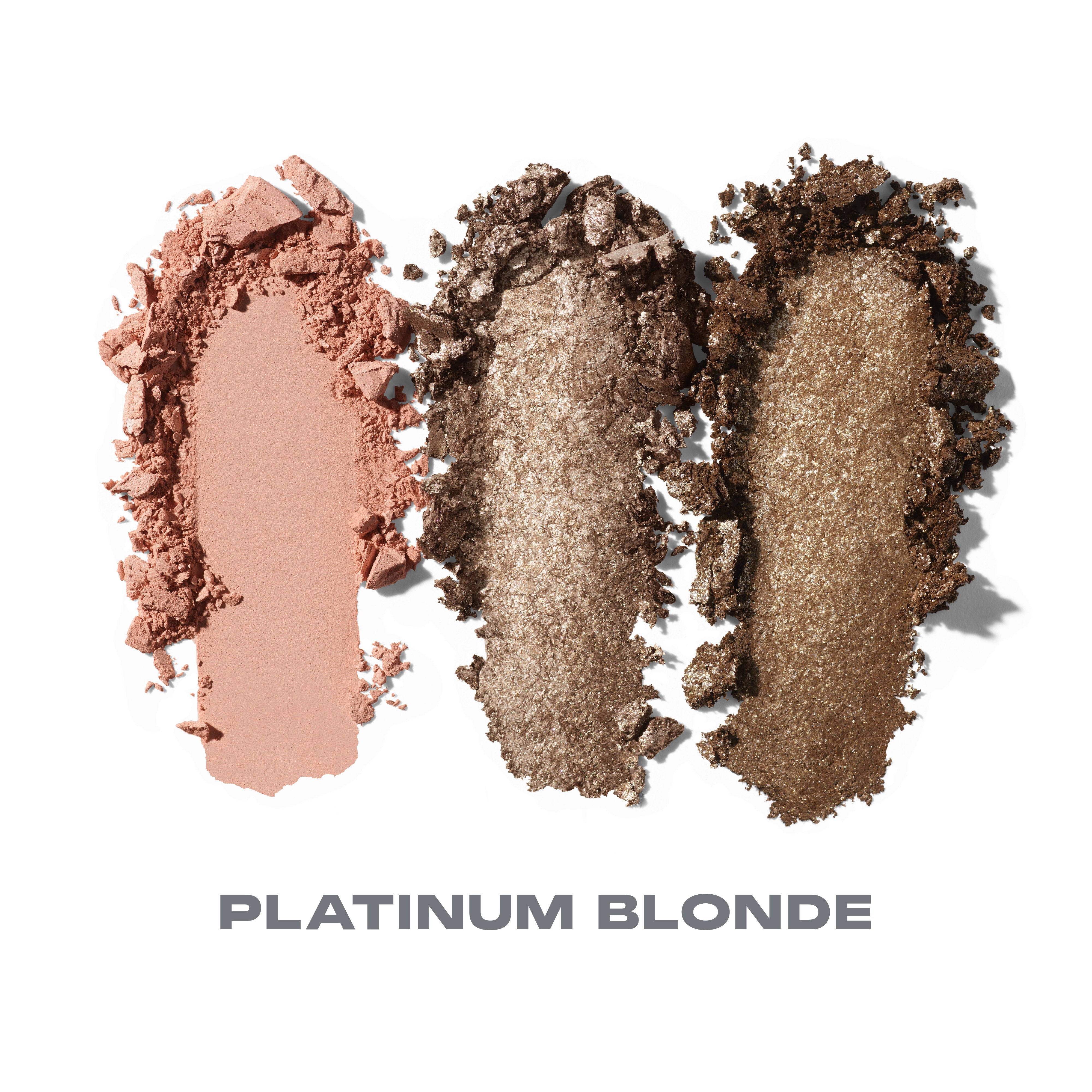 Morphe Eyeshadow & Palettes Dazzling Metallics Eyeshadow Trio fards Champagne On Tap, Pinky Ring, Platinum Bombshell métallisés
