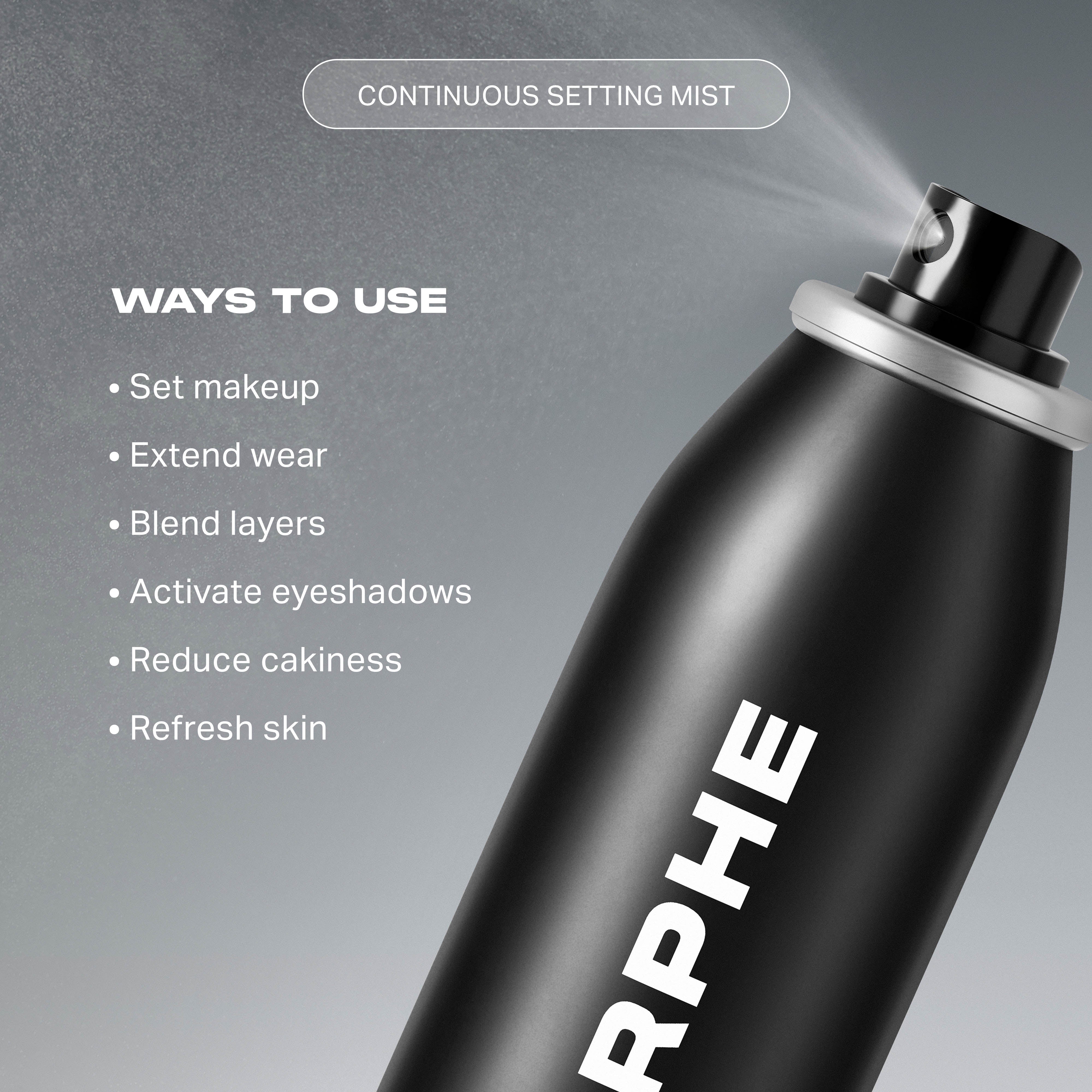 Morphe Prep & Set Set For Life Mini Continuous Setting Mist Duo brumes fixatrices format mini