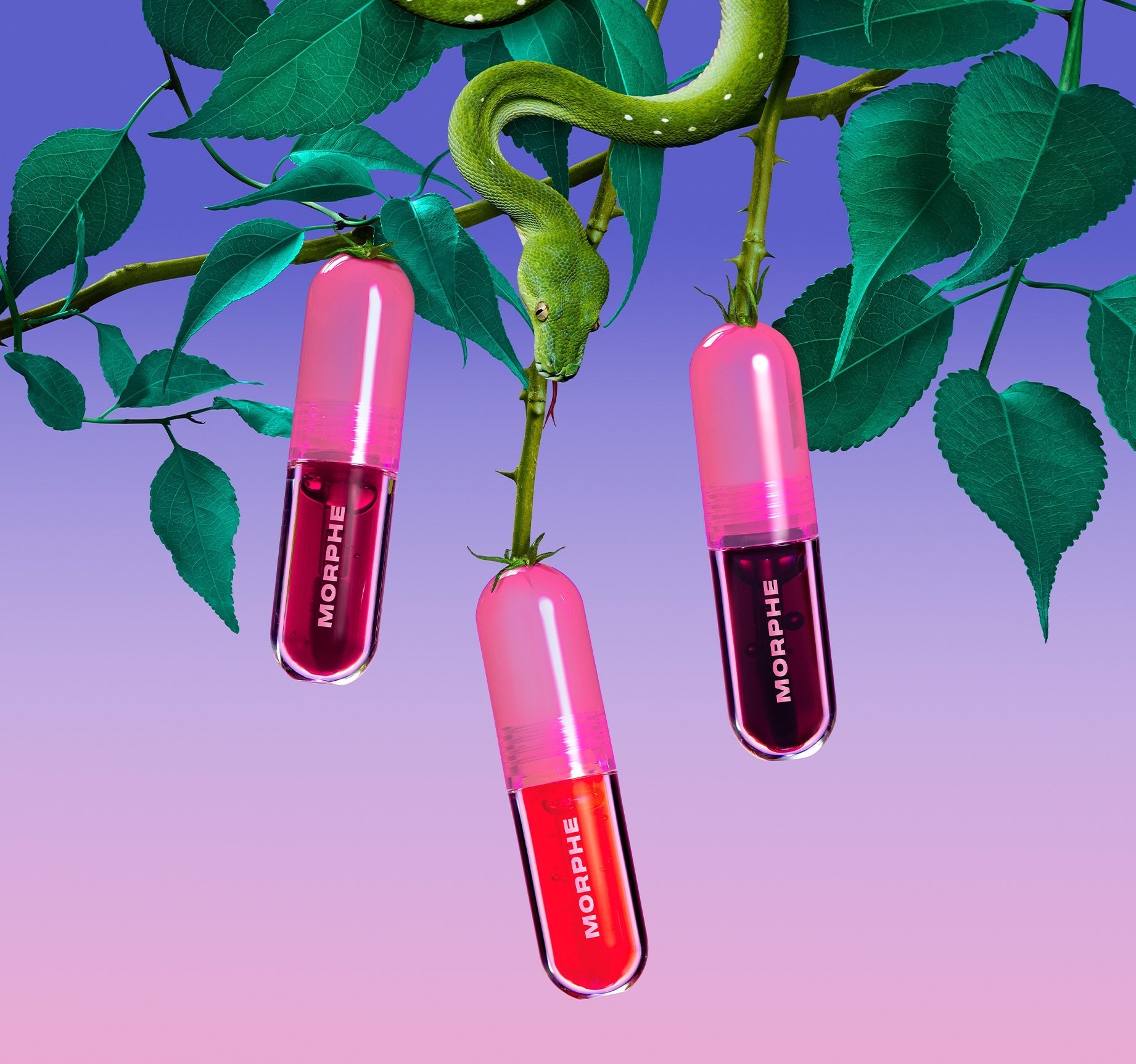 Morphe Lipstick Love Bite Lip Stain encre à lèvres Melon Nectar magenta
