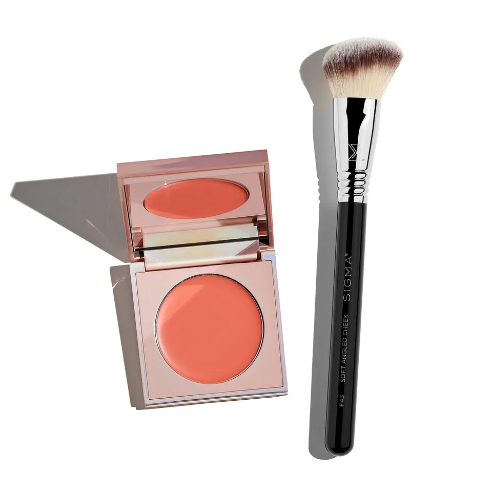 Sigma Face Makeup Valentine Cream Blush Duo blush crème et pinceau F43