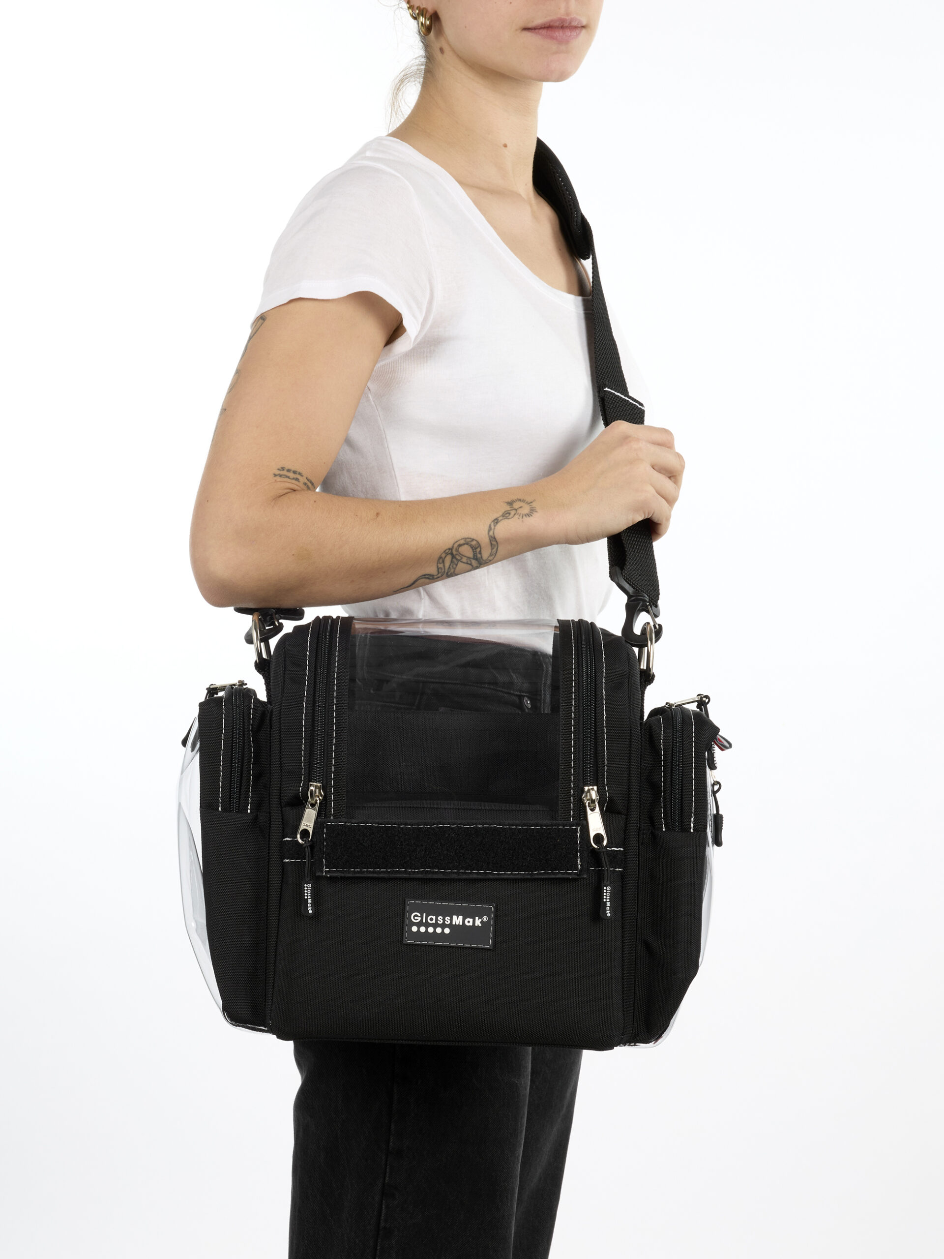 Glassmak Sacs Nuska S sac de maquillage semi-rigide transparent