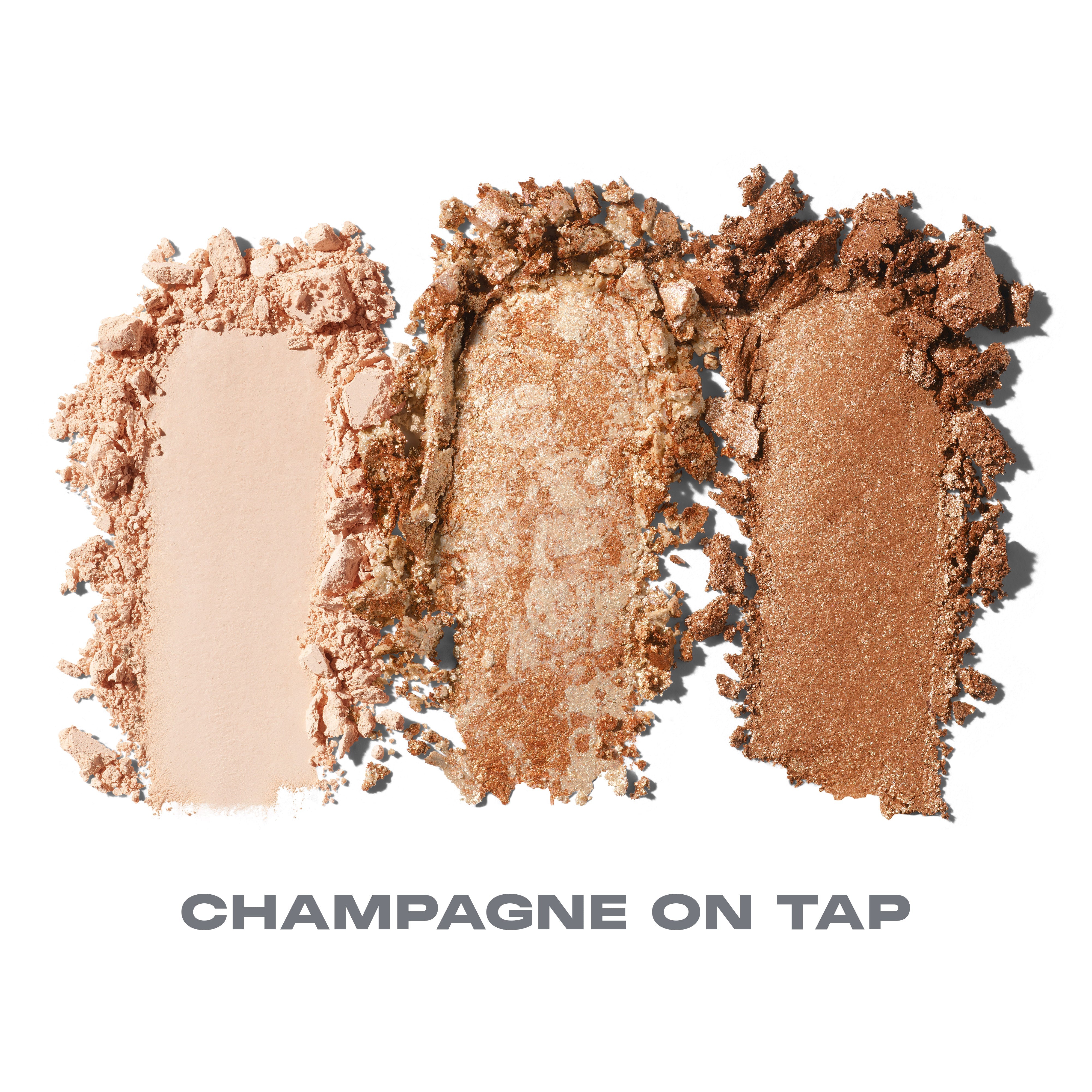 Morphe Eyeshadow & Palettes Dazzling Metallics Eyeshadow Trio fards Champagne On Tap, Pinky Ring, Platinum Bombshell métallisés