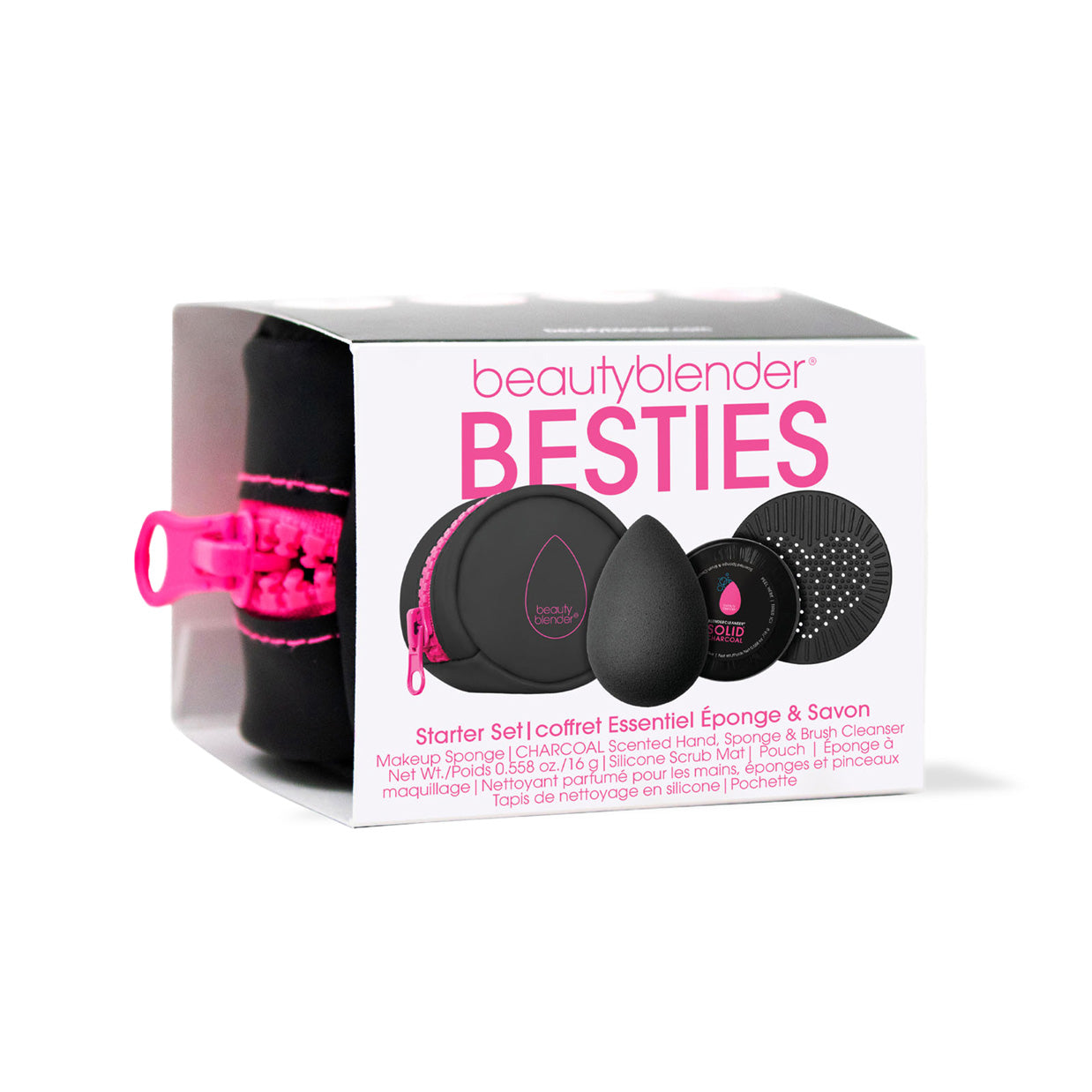 Beautyblender Blendercleanser Besties Charcoal Blend & Cleanse 4-Piece Starter Set kit nettoyage