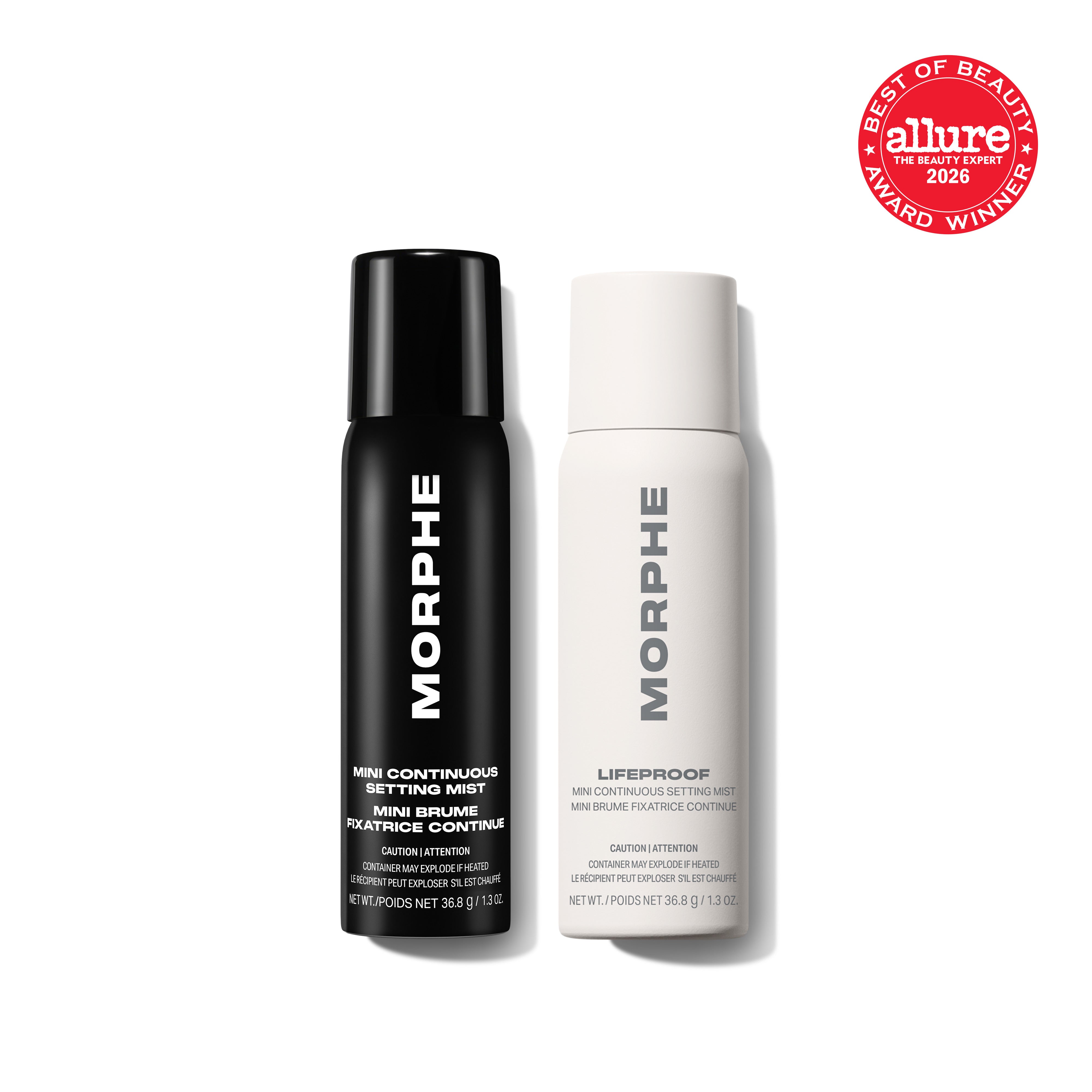 Morphe Prep & Set Set For Life Mini Continuous Setting Mist Duo brumes fixatrices format mini
