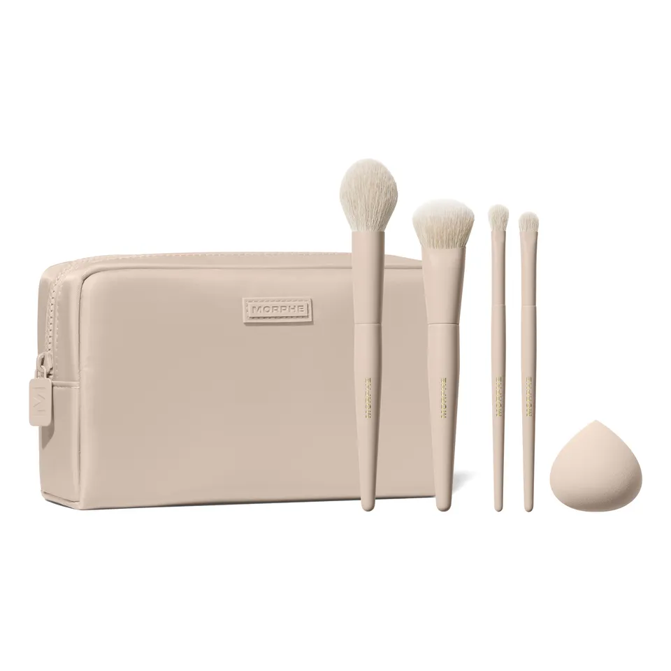 Morphe Brush Sets Oat Latte 5-Piece Face & Eye Brush Set kit 5 pièces