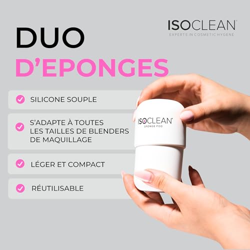 TYVEK ISOCLEAN Makeup Accessories étui éponge maquillage silicone blanc ventilé