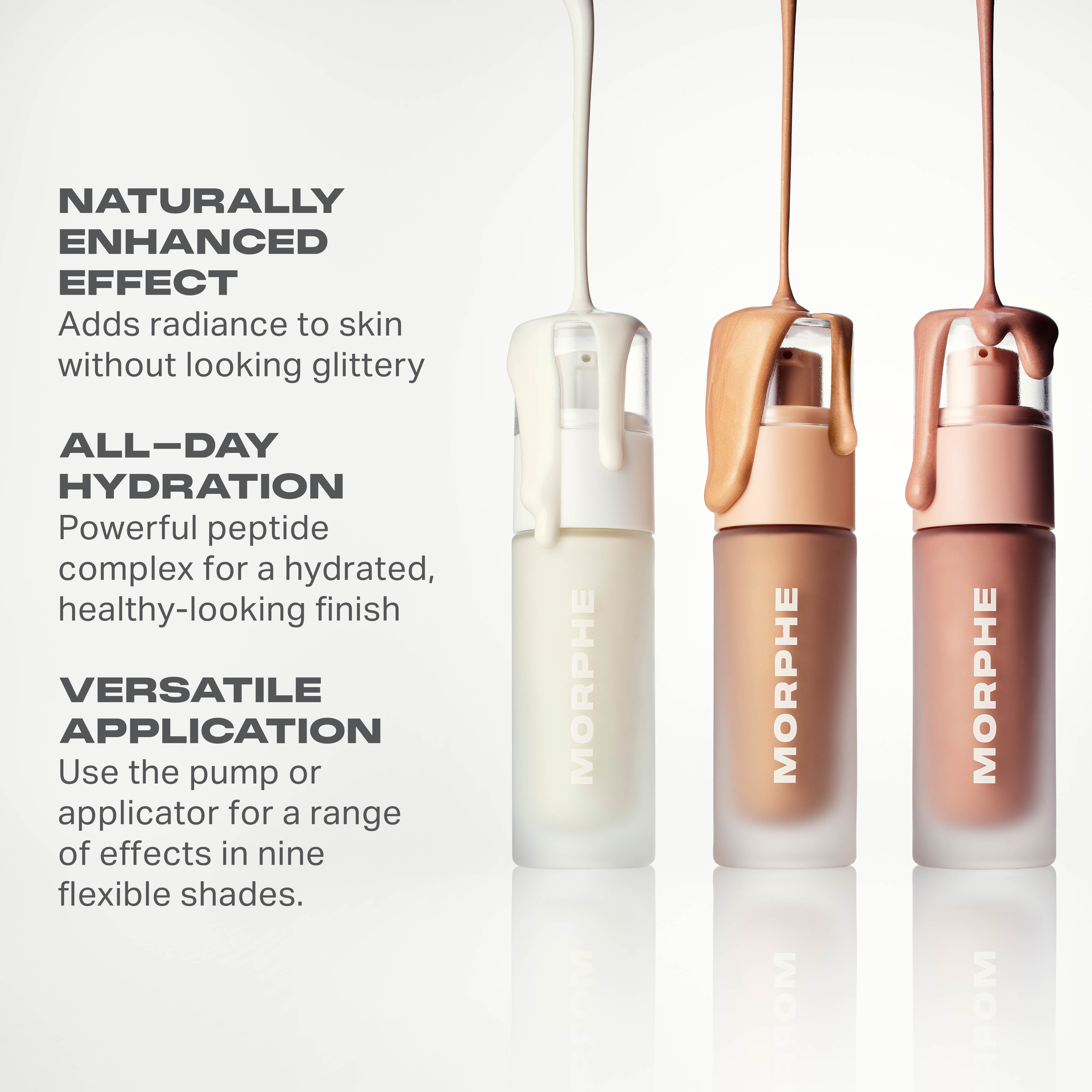 Morphe Cheek Complexion Boost Peptide Glow Serum illuminateur liquide Glaze