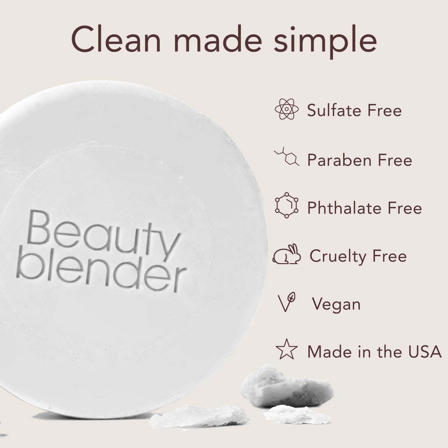 Beautyblender Blendercleanser Tool Scrub savon nettoyant Charcoal 1 oz