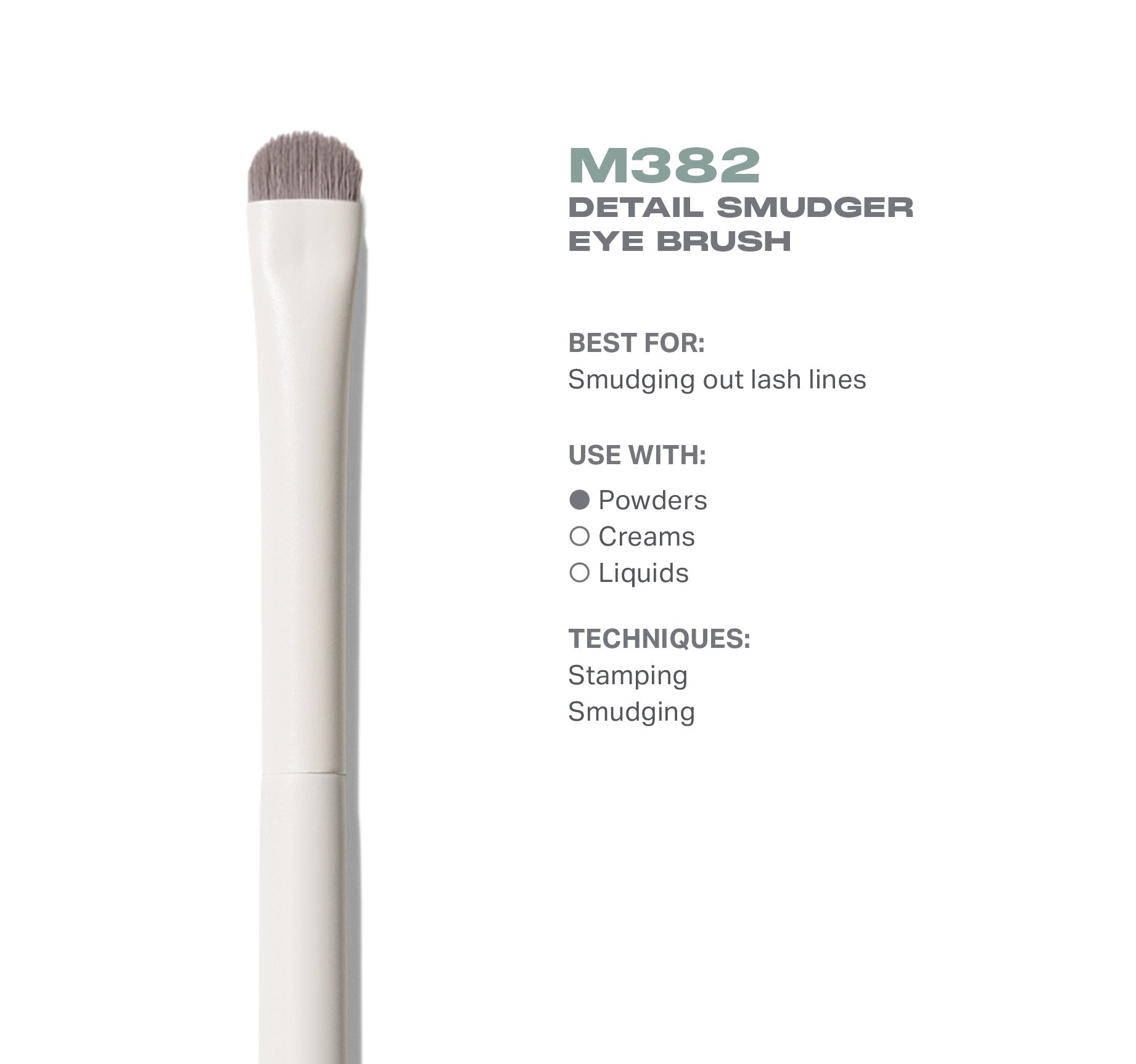 Morphe Eye Brushes M382 Detail Smudger Eye Brush pinceau estompeur yeux
