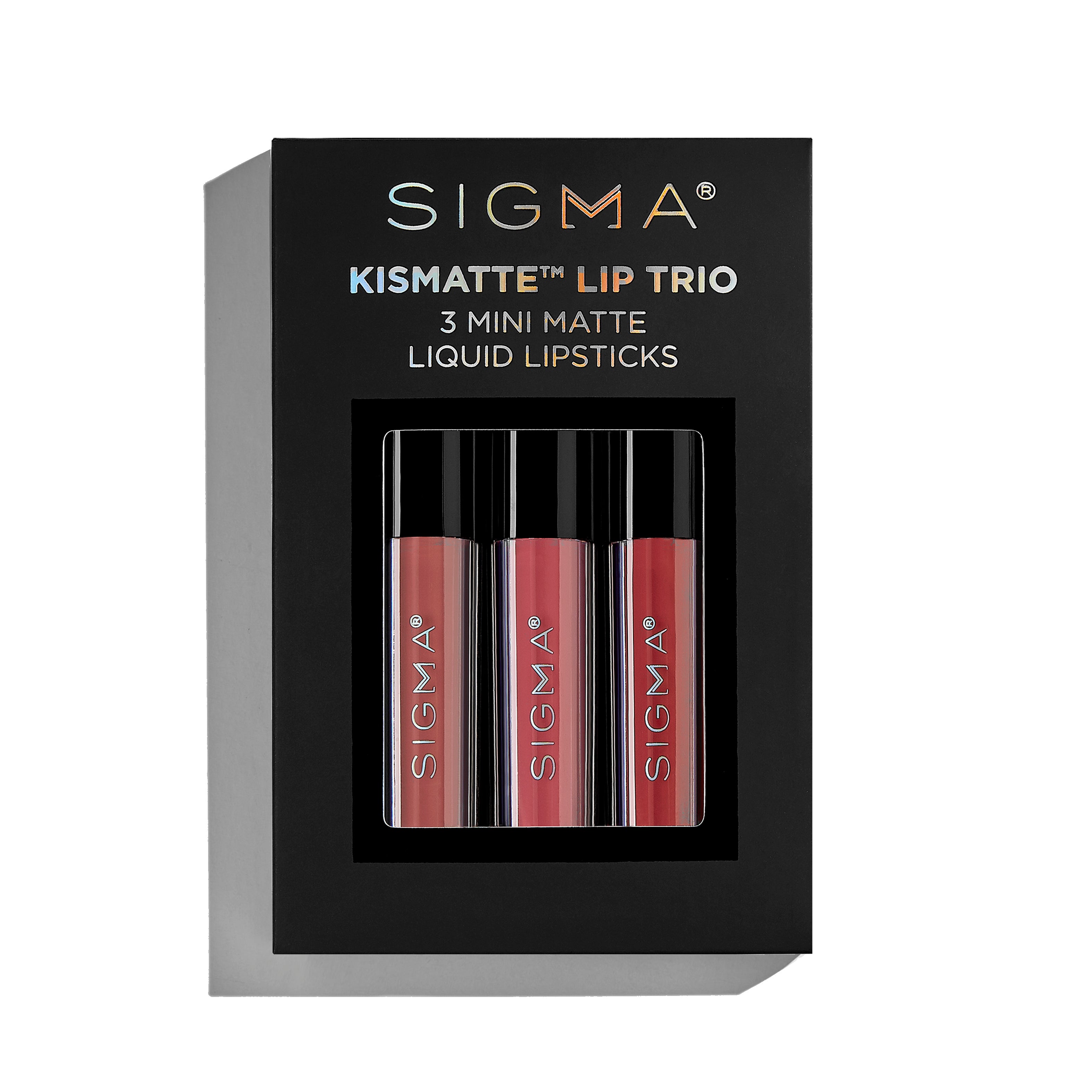 Sigma Lip Makeup Kismatte™ Lip Trio rouge à lèvres 3 mini teintes fini satiné mat
