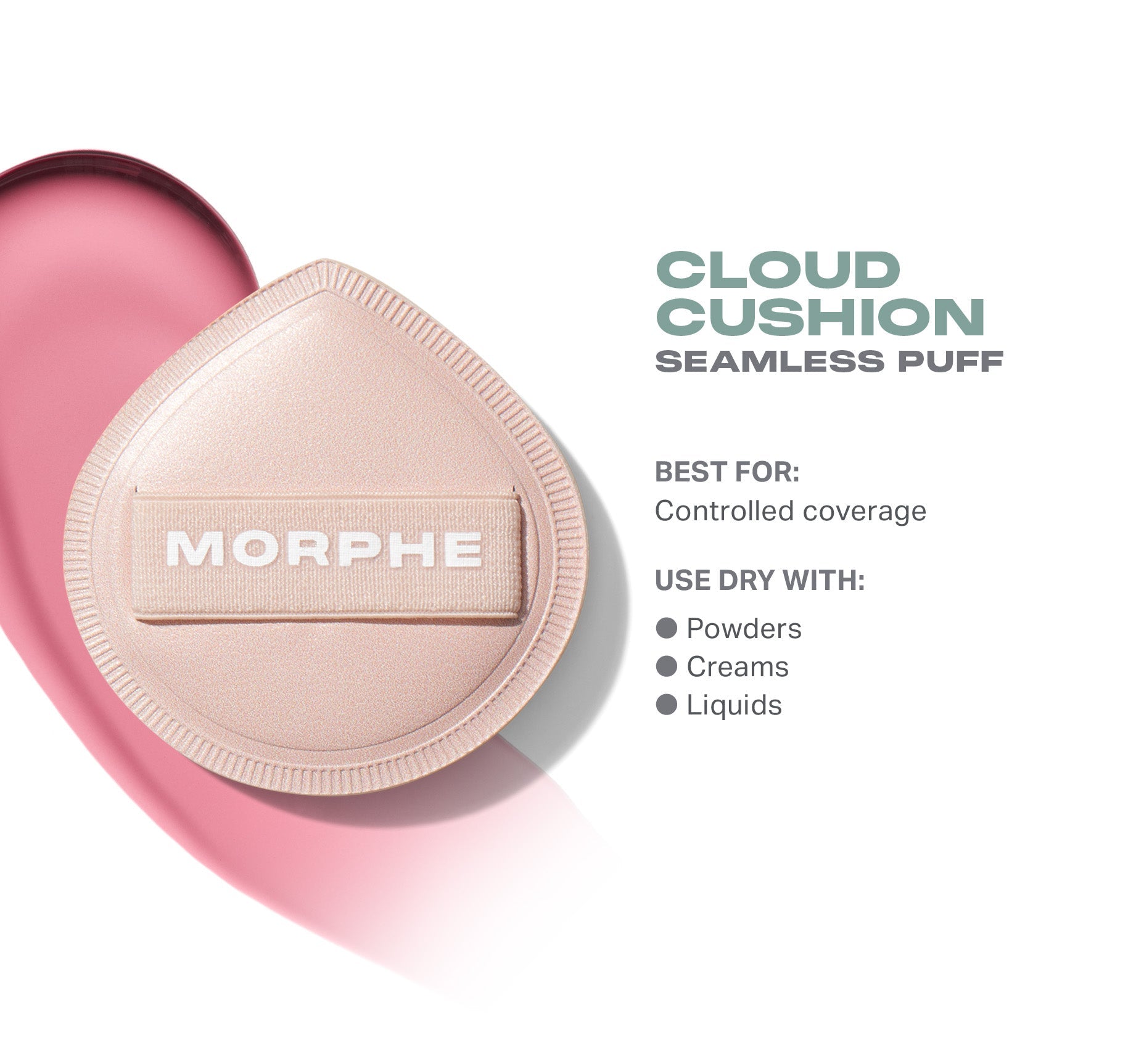 Morphe Sponges & Applicators Cloud Cushion Seamless Puff houppette